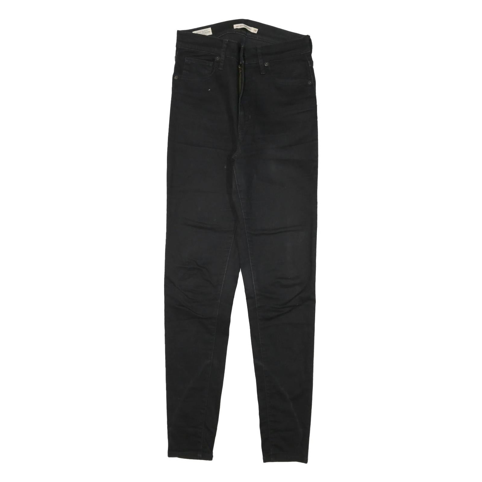 LEVI'S Womens Black Slim Skinny Denim Cotton Blend Jeans W26 L28 Stretch Refurbished - N/A refurbished available on Cerqular