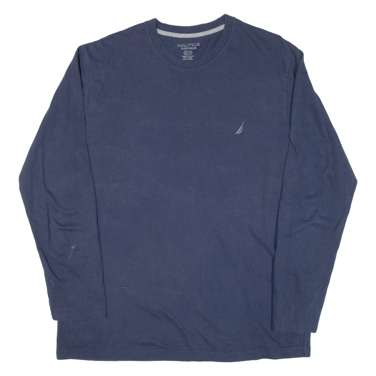 NAUTICA Sleepwear Mens T-Shirt Blue Long Sleeve L Refurbished - N/A refurbished available on Cerqular