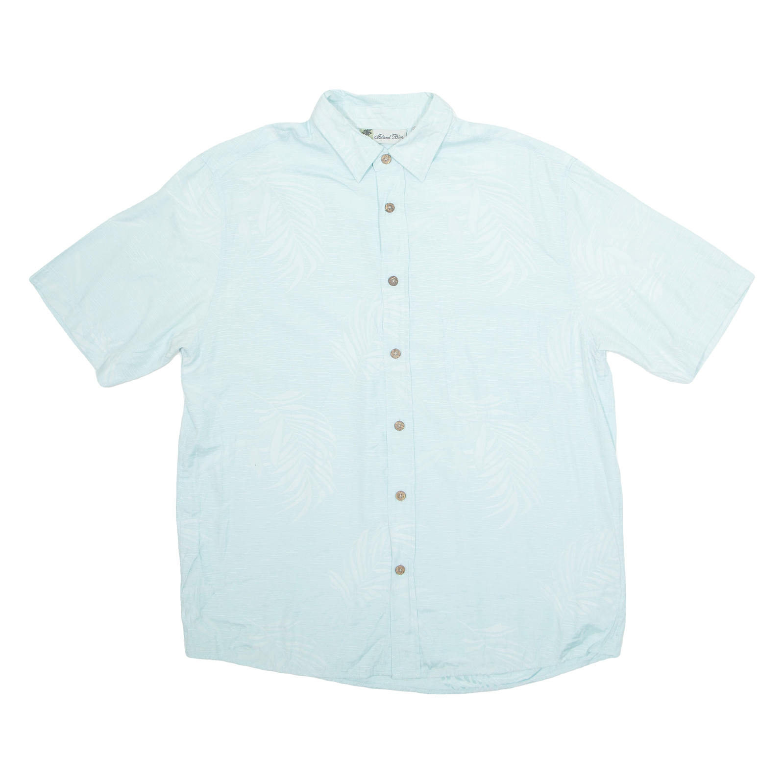 ISLAND BLUE Mens Shirt Blue Floral XL Refurbished - N/A refurbished available on Cerqular