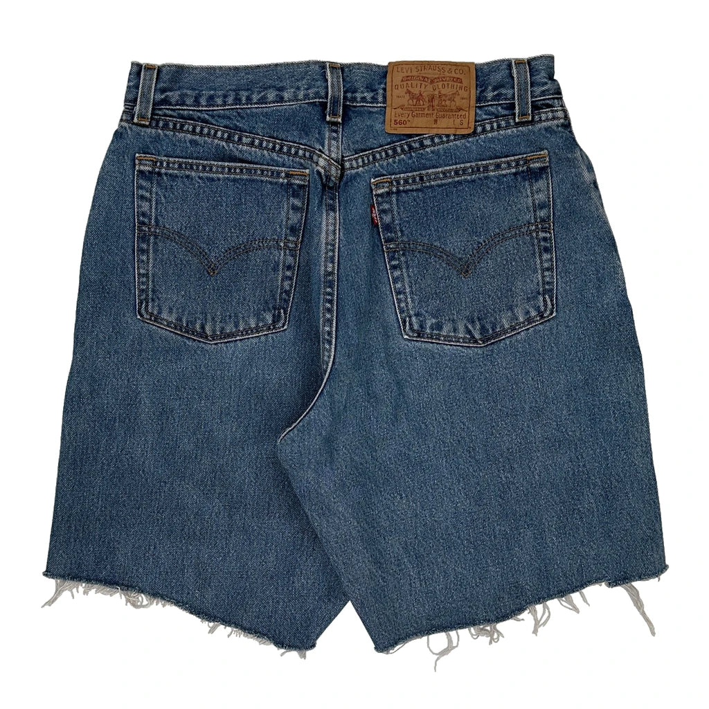 560 Levis Denim Shorts - 30W UK 12 Blue Cotton Refurbished - Thrifted (note: this is a term often used to describe second- refurbished available on Cerqular