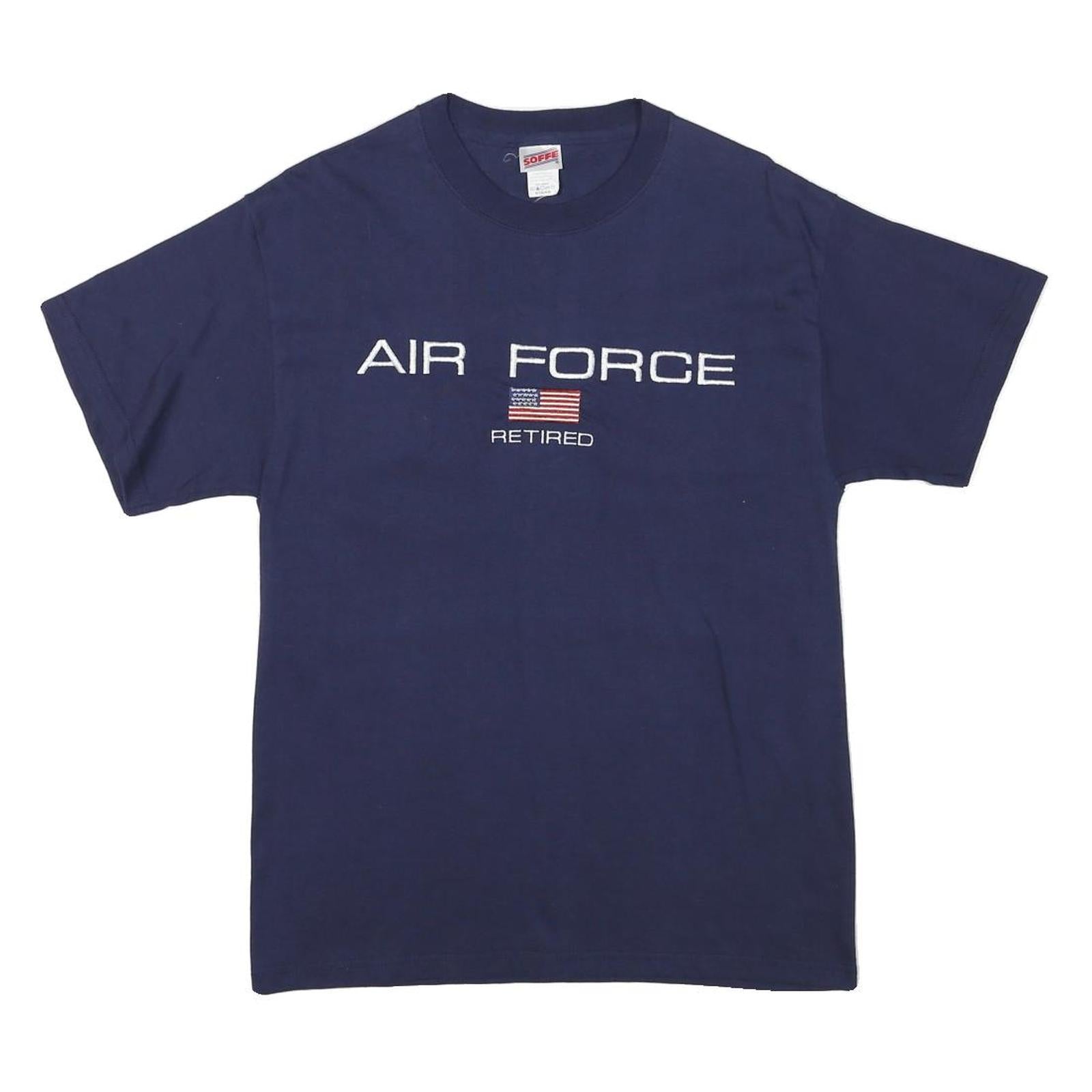 SOFFE Mens Blue Air Force Retired Graphic T-Shirt M Short Sleeve Crew Neck Refurbished - N/A refurbished available on Cerqular