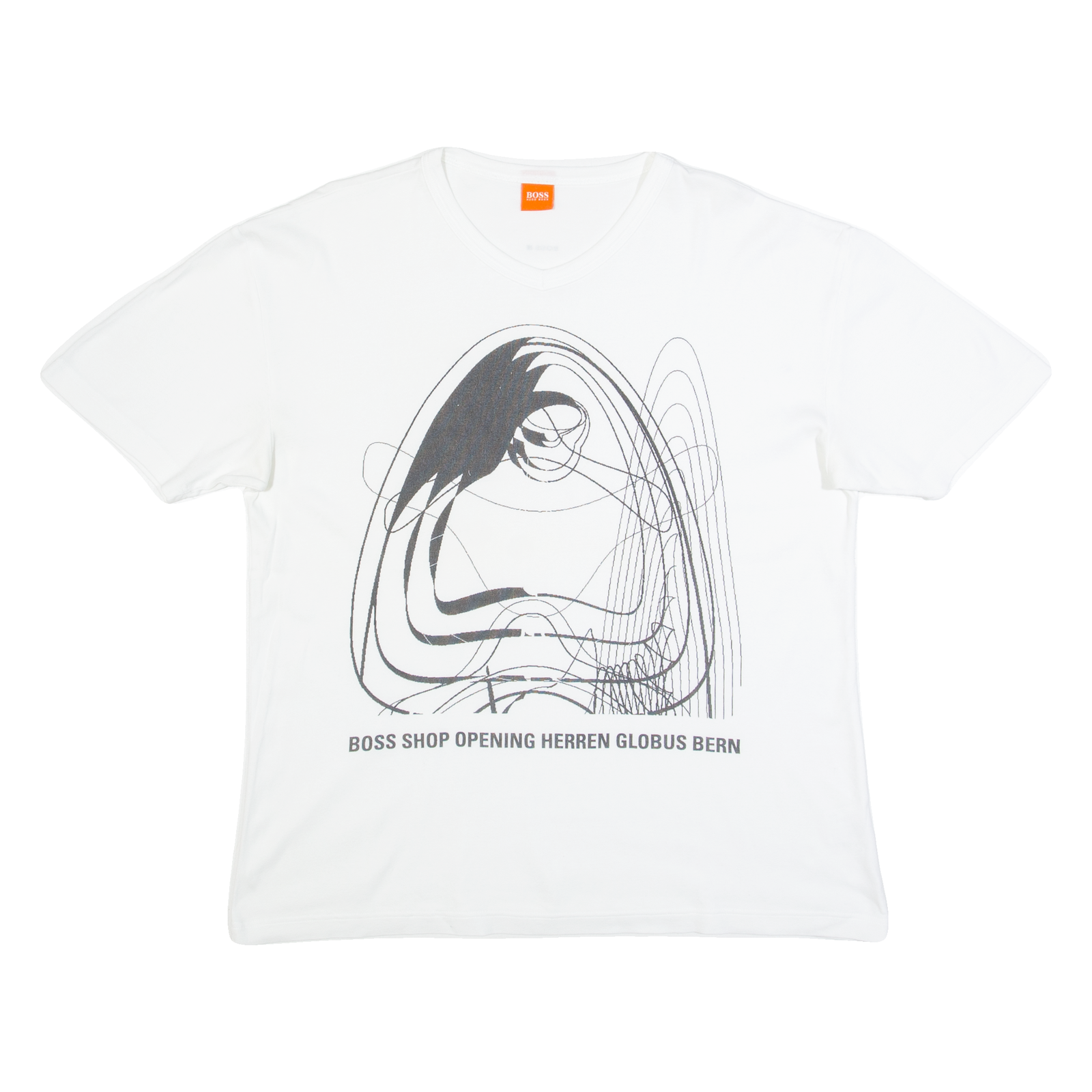 BOSS Mens T-Shirt White V-Neck L Refurbished - N/A refurbished available on Cerqular