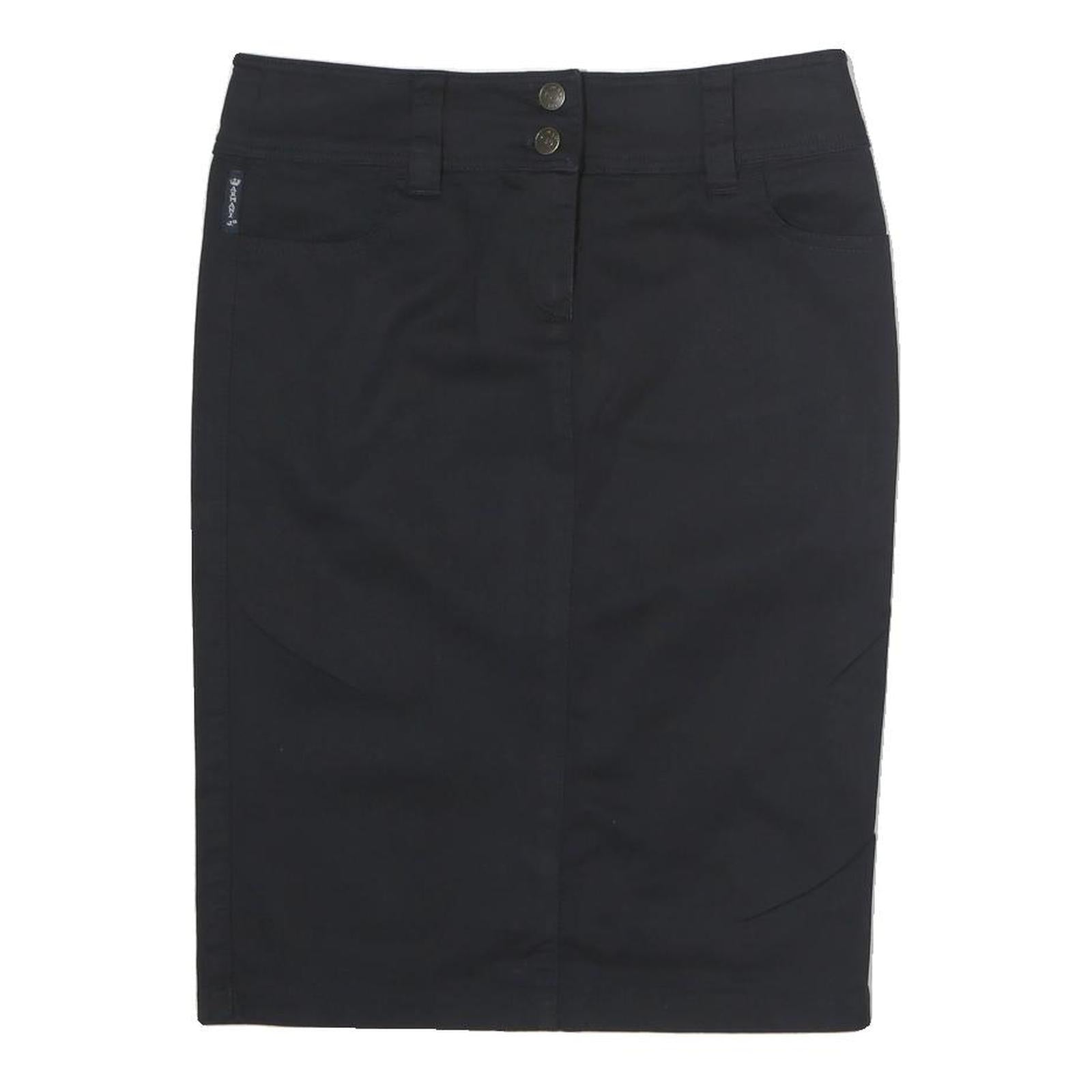 ARMANI JEANS Womens Black Pencil Knee Length Cotton Skirt UK 10 Classic Elegant Refurbished - N/A refurbished available on Cerqular