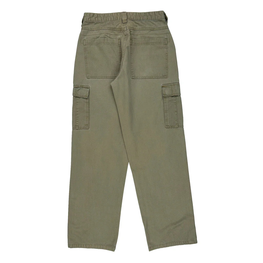 Wrangler Cargo Trousers - 28W UK 10 Khaki Cotton Refurbished - Thrifted (note: this is a term often used to describe second- refurbished available on Cerqular
