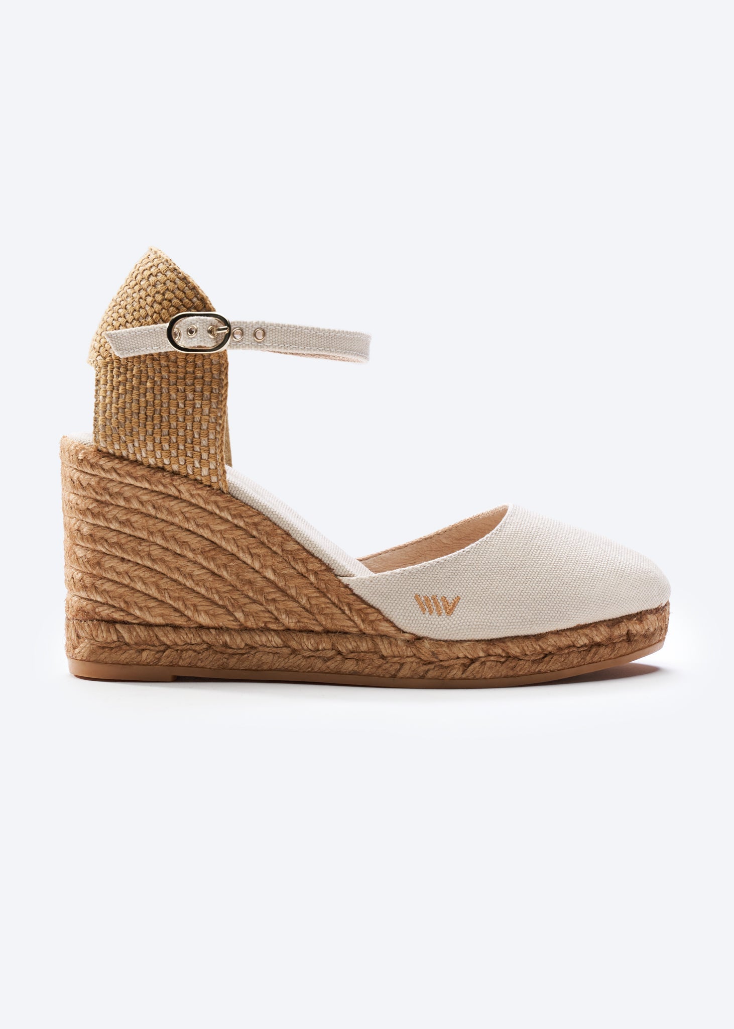 Satuna Canvas Espadrille Wedges | Color: Beige | Size: 6.5 Refurbished - N/A refurbished available on Cerqular