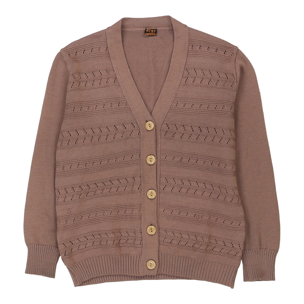 Unbranded Cardigan - Large Brown Acrylic Blend Refurbished - Thrifted (note: this is a term often used to describe second- refurbished available on Cerqular