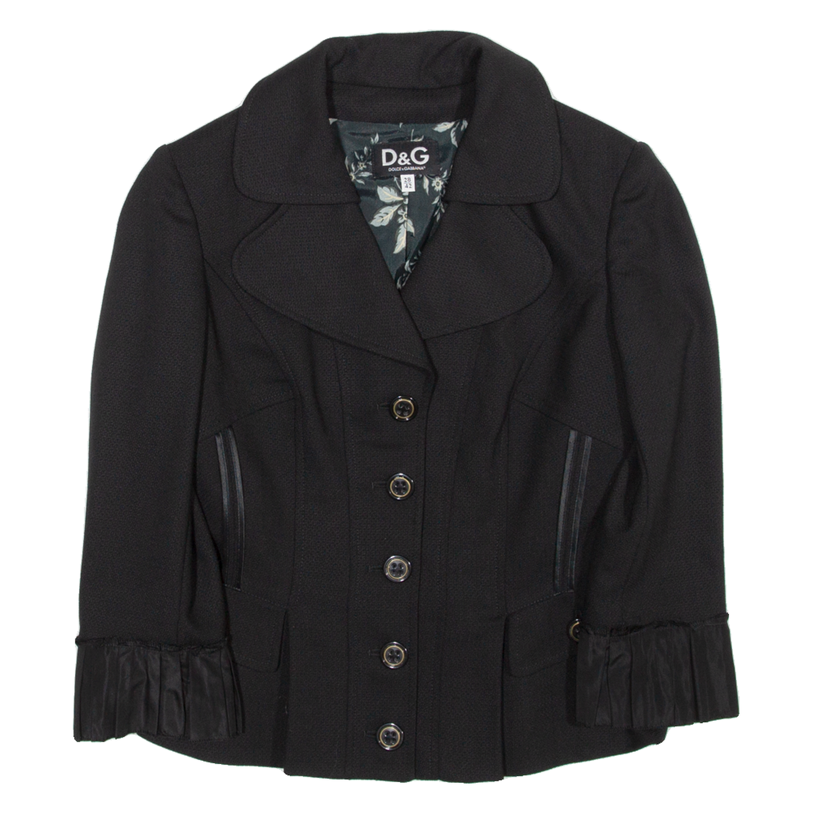 D&G Womens Blazer Jacket Black Wool XS Refurbished - N/A refurbished available on Cerqular