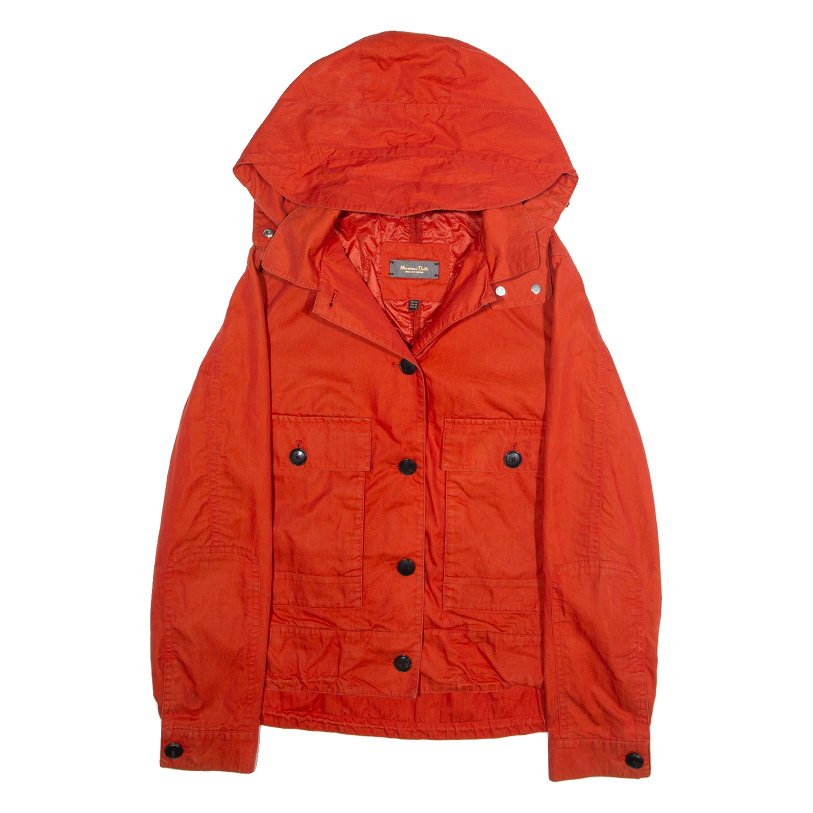 MASSIMO DUTTI Womens Jacket Orange Hooded XS Refurbished - N/A refurbished available on Cerqular