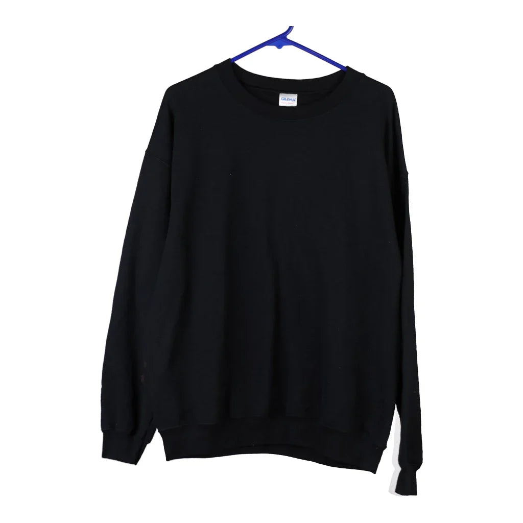 Buy Gildan Sweatshirt - Large Black Cotton Refurbished - $14.73 Gildan Sweatshirt - Large Black Cotton Refurbished - Thrifted (note: this is a term often used to describe second- refurbished available on Cerqular