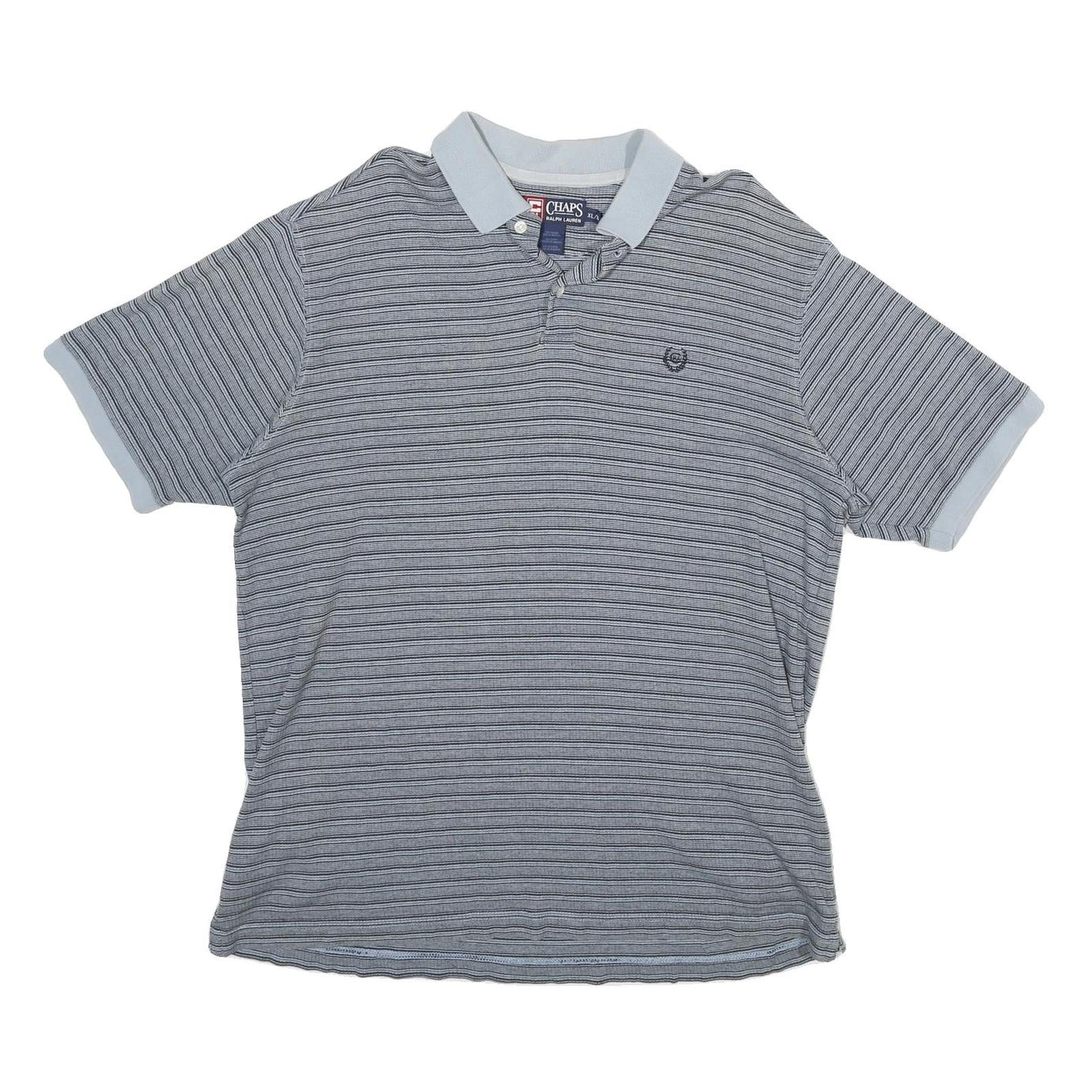 Buy CHAPS Mens Blue Striped Short Sleeve Polo Shirt XL Cotton Casual Summer Refurbished - $24.69 CHAPS Mens Blue Striped Short Sleeve Polo Shirt XL Cotton Casual Summer Refurbished - N/A refurbished available on Cerqular