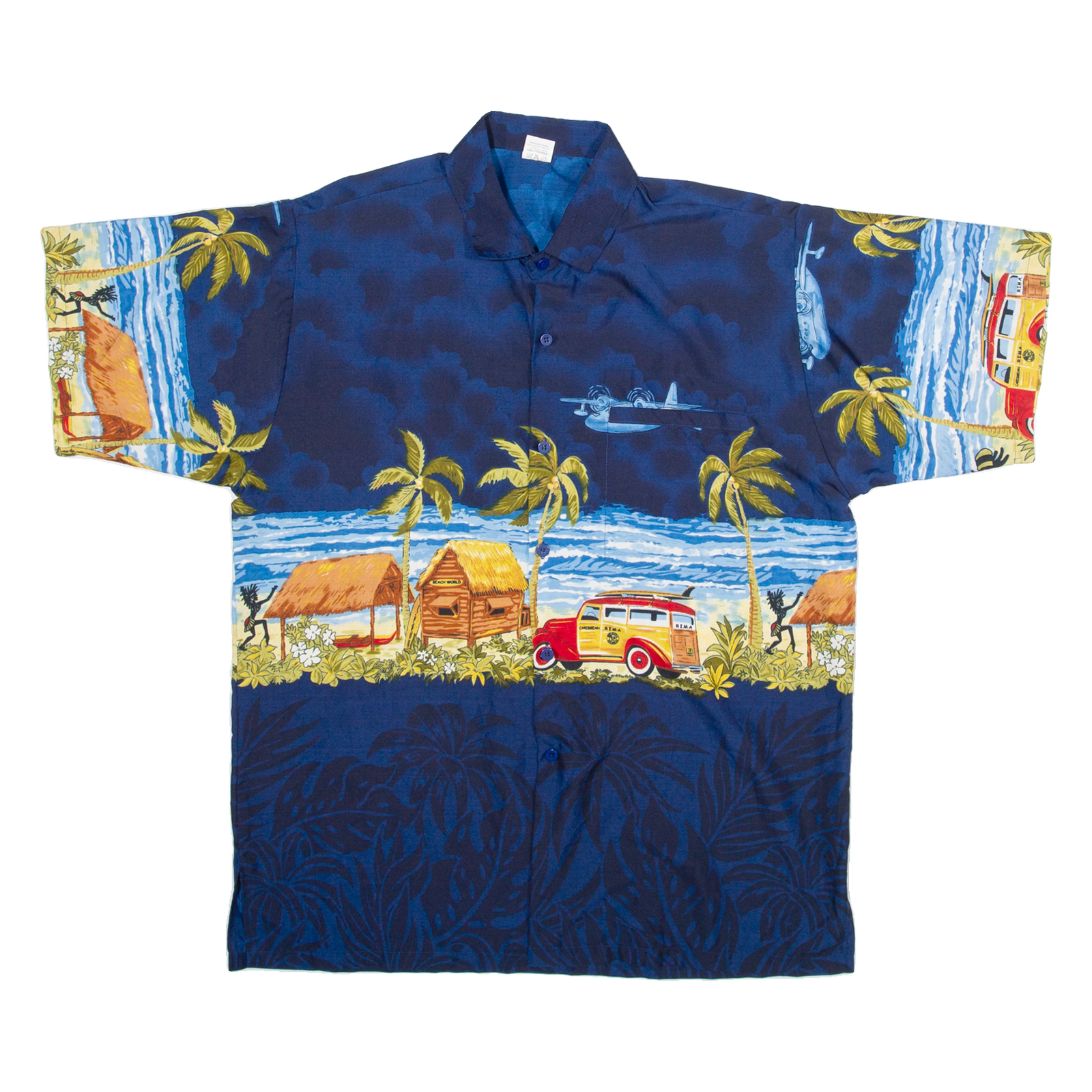 Buy RIMA Mens Hawaiian Shirt Blue Floral M Refurbished - $18.19 RIMA Mens Hawaiian Shirt Blue Floral M Refurbished - N/A refurbished available on Cerqular