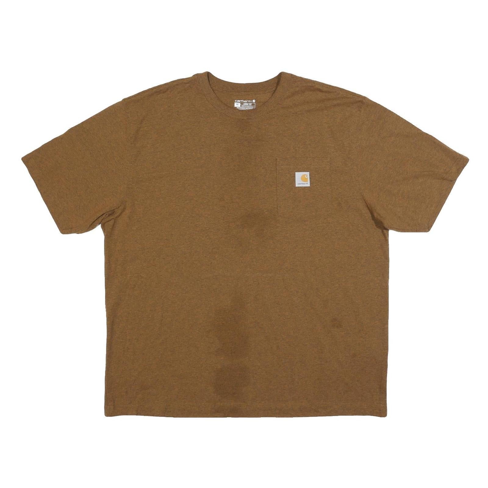 Buy CARHARTT Mens Brown Pocket T-Shirt L Short Sleeve Crew Neck Cotton Blend Classic Refurbished - $24.69 CARHARTT Mens Brown Pocket T-Shirt L Short Sleeve Crew Neck Cotton Blend Classic Refurbished - N/A refurbished available on Cerqular