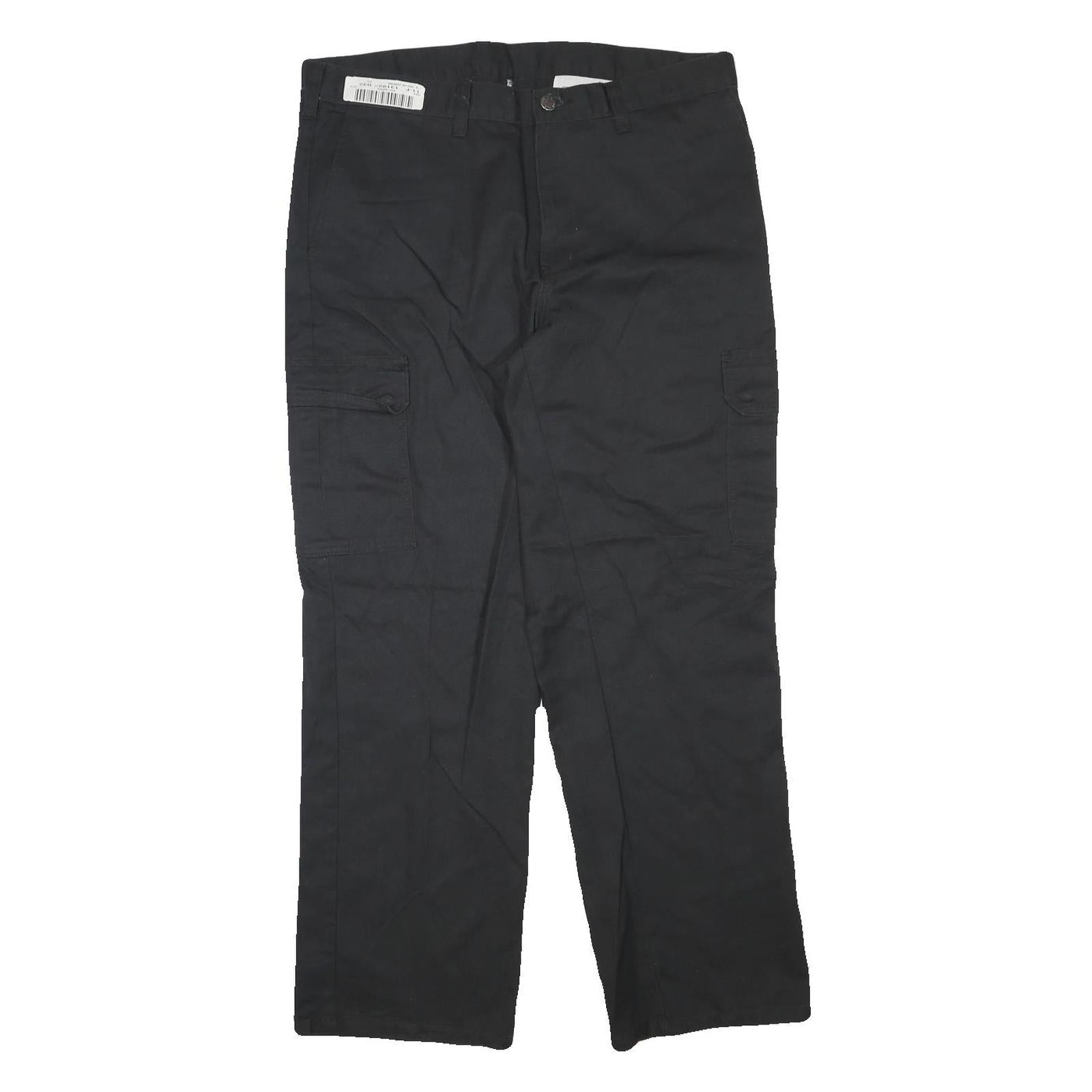 DICKIES Mens Cotton Blend Black Regular Fit Straight Leg Trousers W34 L29 Refurbished - N/A refurbished available on Cerqular