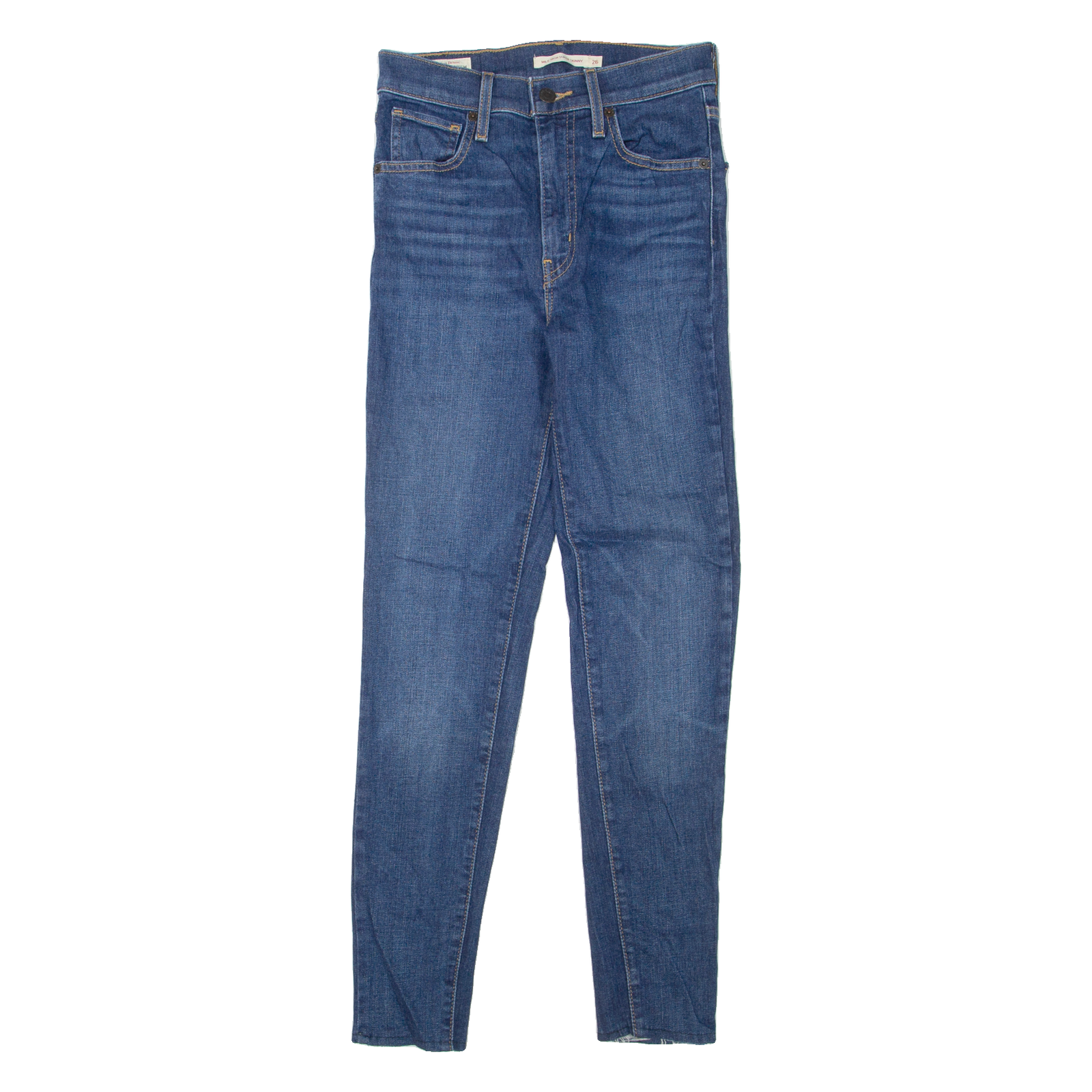 LEVI'S Mile High BIG E Womens Jeans Blue Slim Skinny W26 L27 Refurbished - N/A refurbished available on Cerqular