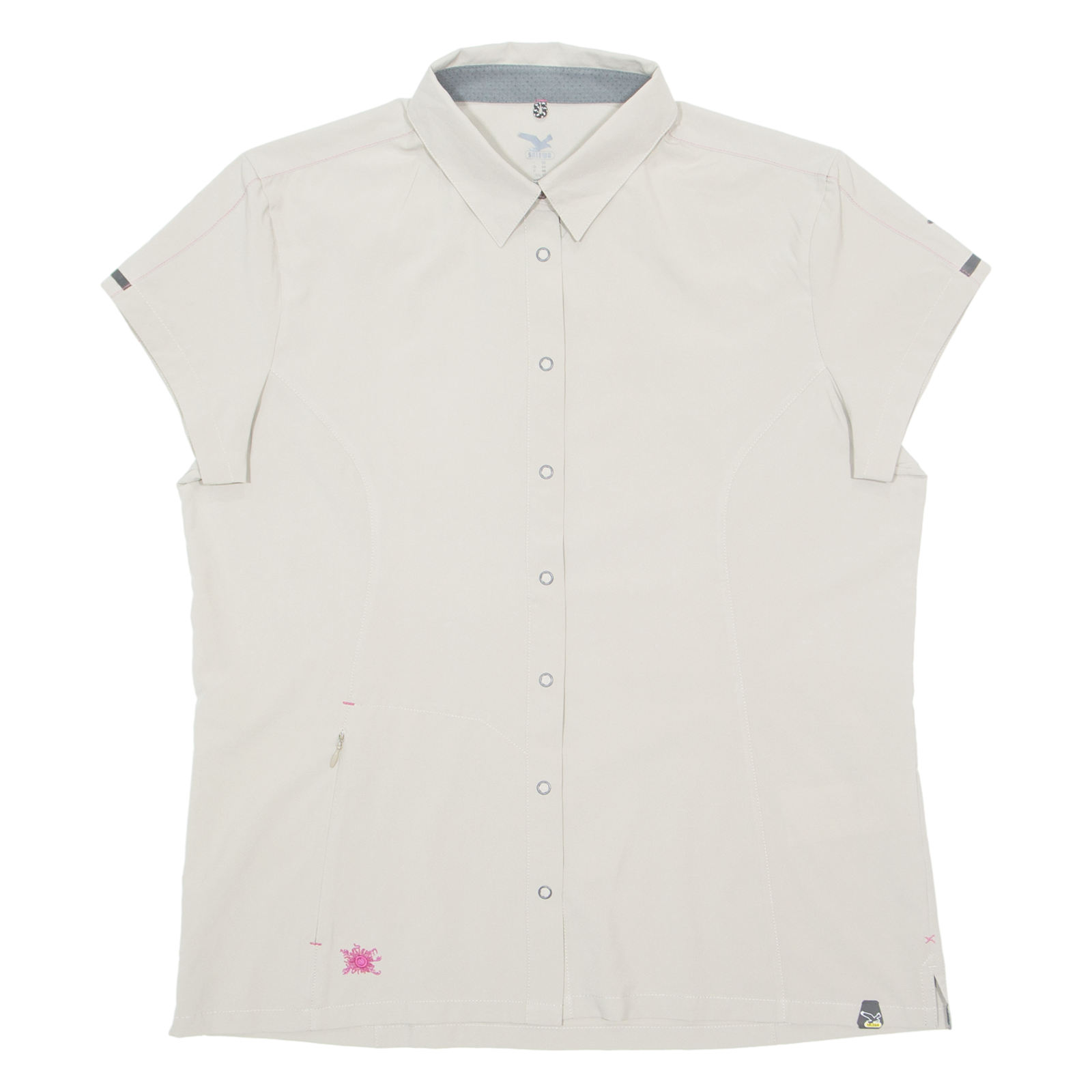 SALWA Womens Plain Shirt Beige UK 16 Refurbished - N/A refurbished available on Cerqular