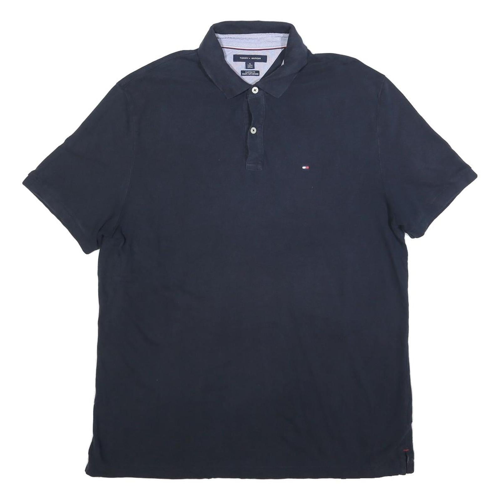 Buy TOMMY HILFIGER Mens Blue Short Sleeve Plain XL Polo Shirt Cotton Blend Classic Refurbished - $33.79 TOMMY HILFIGER Mens Blue Short Sleeve Plain XL Polo Shirt Cotton Blend Classic Refurbished - N/A refurbished available on Cerqular