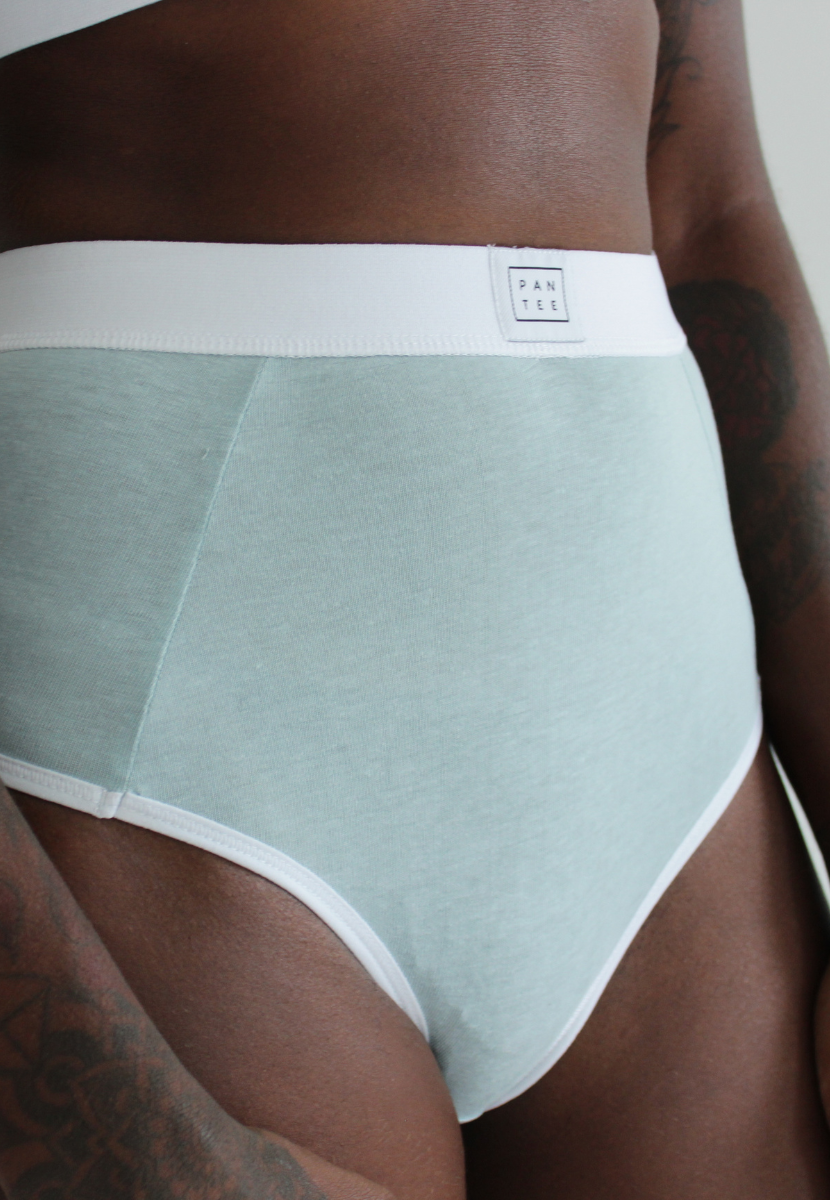 High Waisted Briefs, Salty Air | Size: XS Refurbished - N/A (Note: It's possible that "Pantee" refurbished available on Cerqular