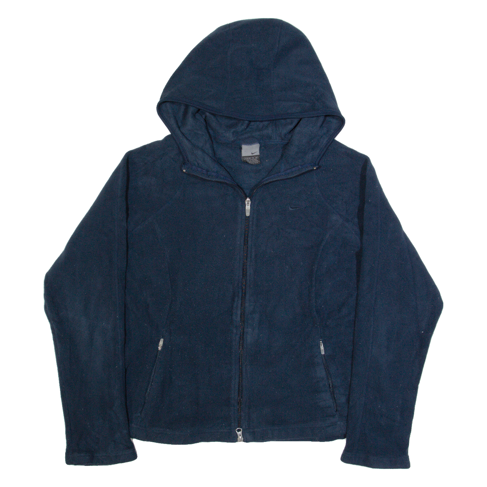 NIKE Womens Fleece Jacket Blue Hooded XL Refurbished - N/A refurbished available on Cerqular