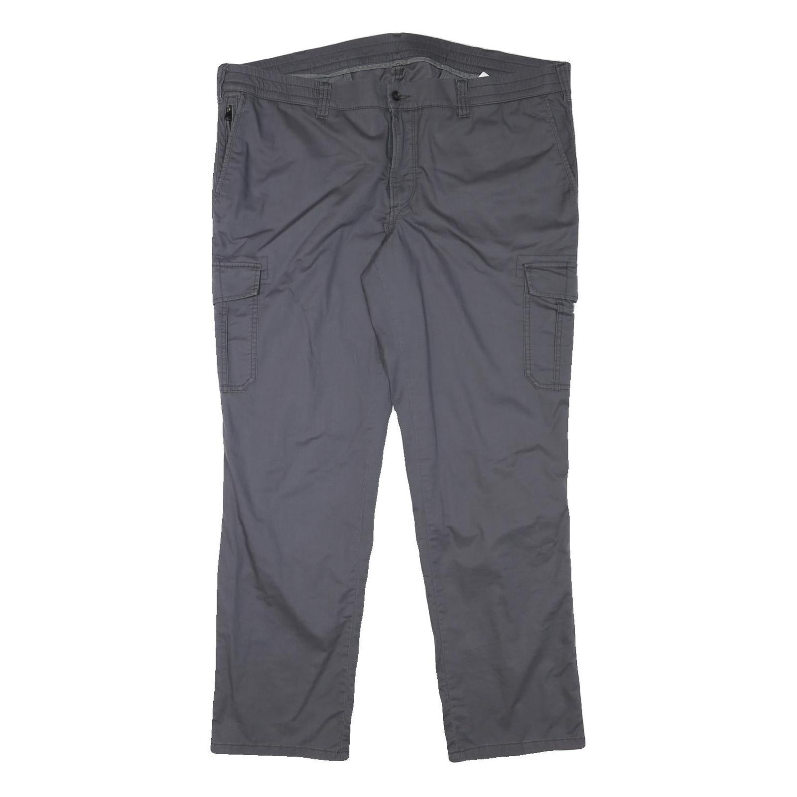 WALBUSCH Mens Slim Grey Cargo Trousers W42 L31 Zip Closure Comfortable Refurbished - N/A refurbished available on Cerqular