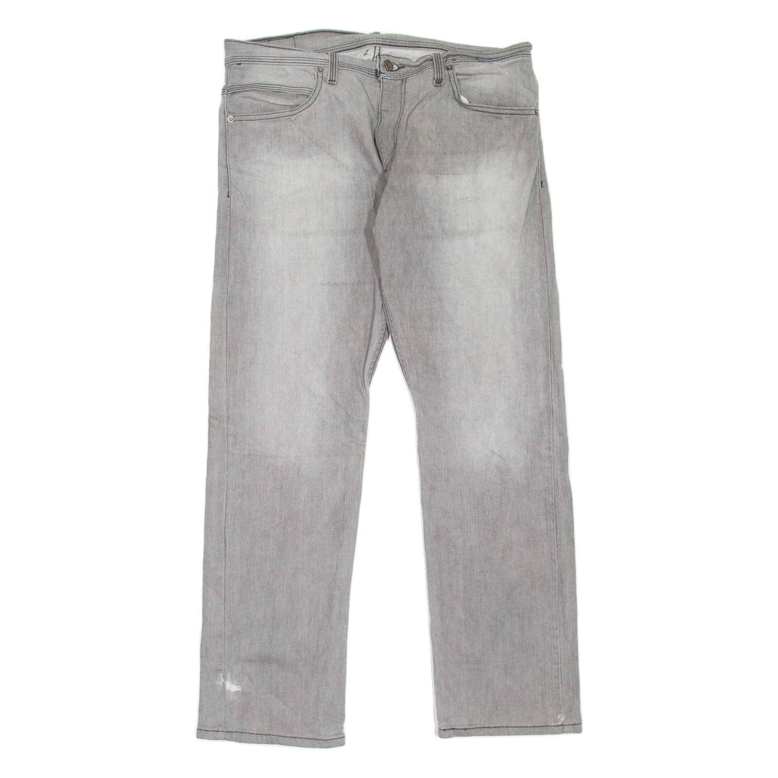 LEVI'S 514 Jeans Mens Grey Slim Straight Stone Wash W34 L30 Refurbished - N/A refurbished available on Cerqular