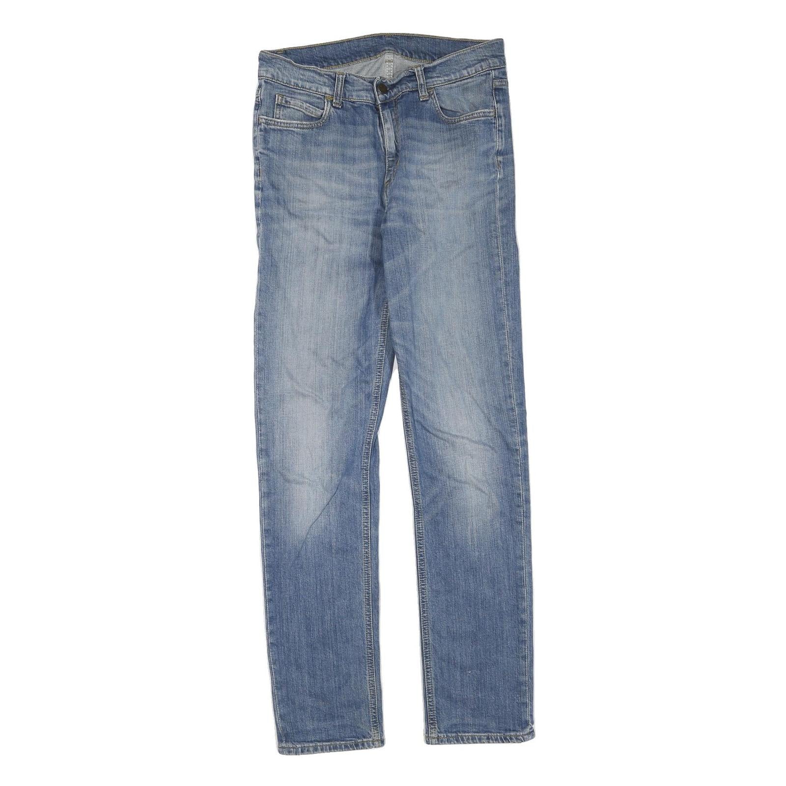 CARHARTT Womens Regular Fit Blue Denim Jeans Cotton Blend W31 L32 Classic Zip Refurbished - N/A refurbished available on Cerqular