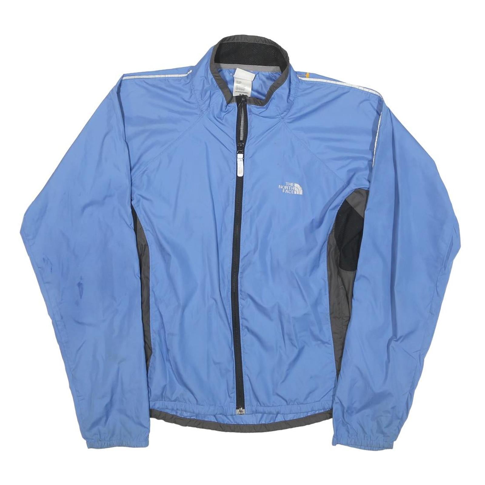 THE NORTH FACE Womens Blue Nylon Jacket M Zip Plain Lightweight Outdoor Refurbished - N/A refurbished available on Cerqular