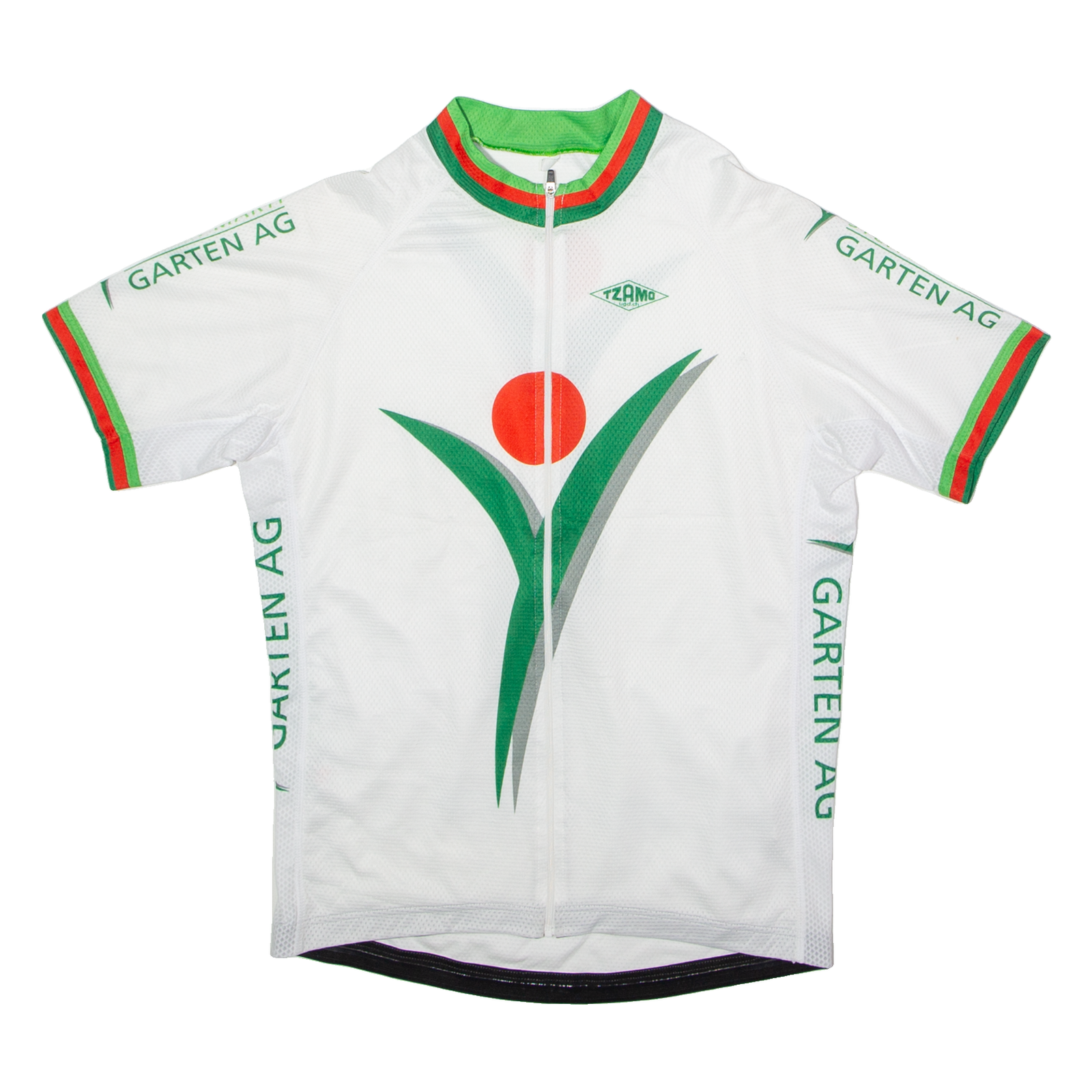 TZAMO Full Zip Cycling Mens Jersey White High Neck M Refurbished - N/A refurbished available on Cerqular