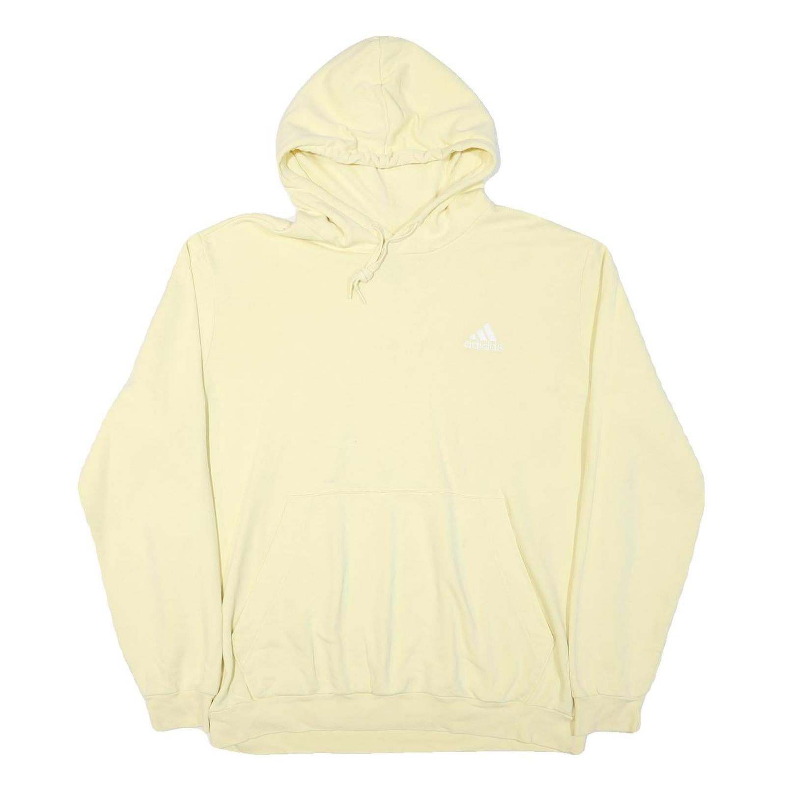 ADIDAS Womens Cream Hoodie XL Cotton Blend Pullover Casual Sports Sweatshirt Refurbished - N/A refurbished available on Cerqular