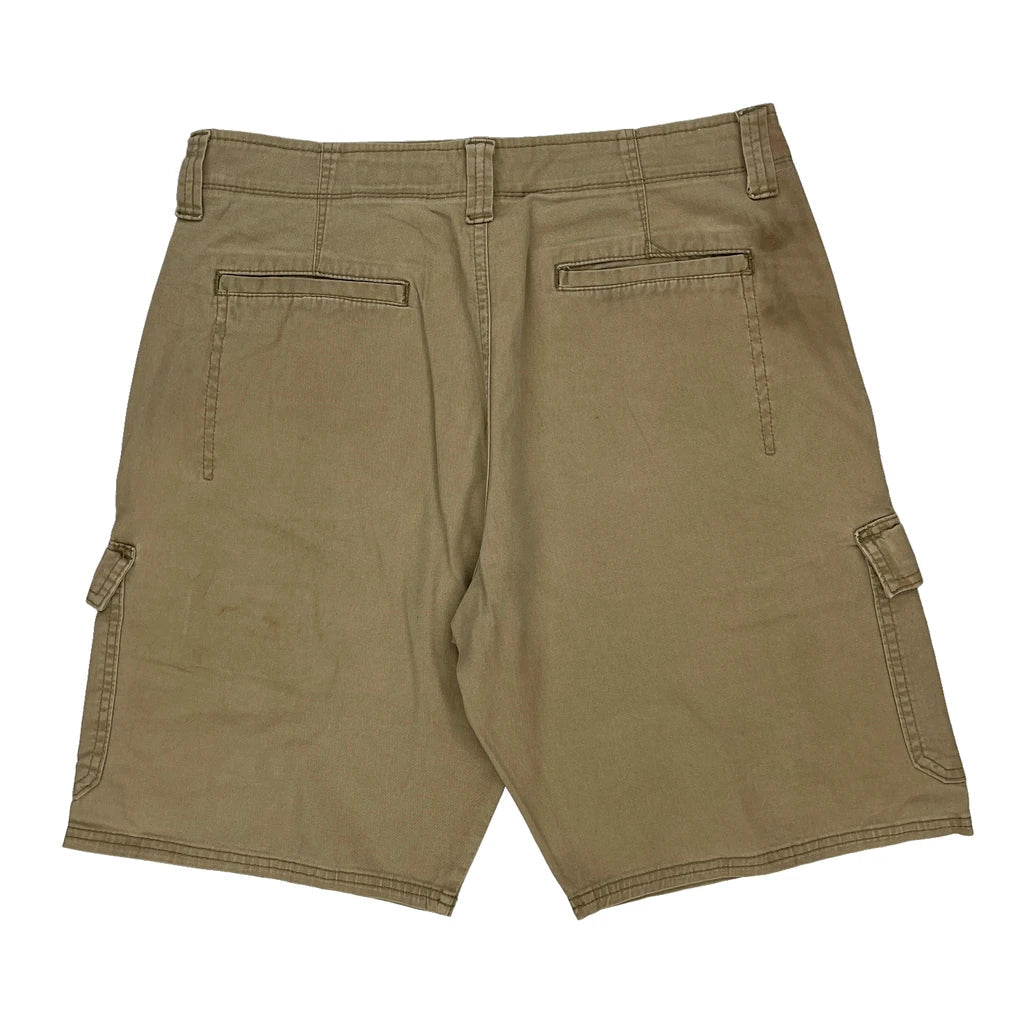 Buy Wrangler Cargo Shorts - 36W 11L Khaki Cotton Refurbished - $39.85 Wrangler Cargo Shorts - 36W 11L Khaki Cotton Refurbished - Thrifted (note: this is a term often used to describe second- refurbished available on Cerqular
