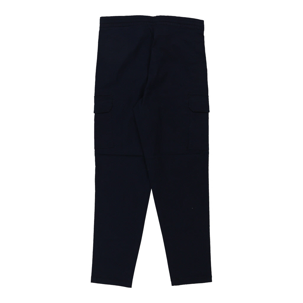 Golden Point Cargo Trousers - Small Navy Cotton Refurbished - Thrifted (note: this is a term often used to describe second- refurbished available on Cerqular
