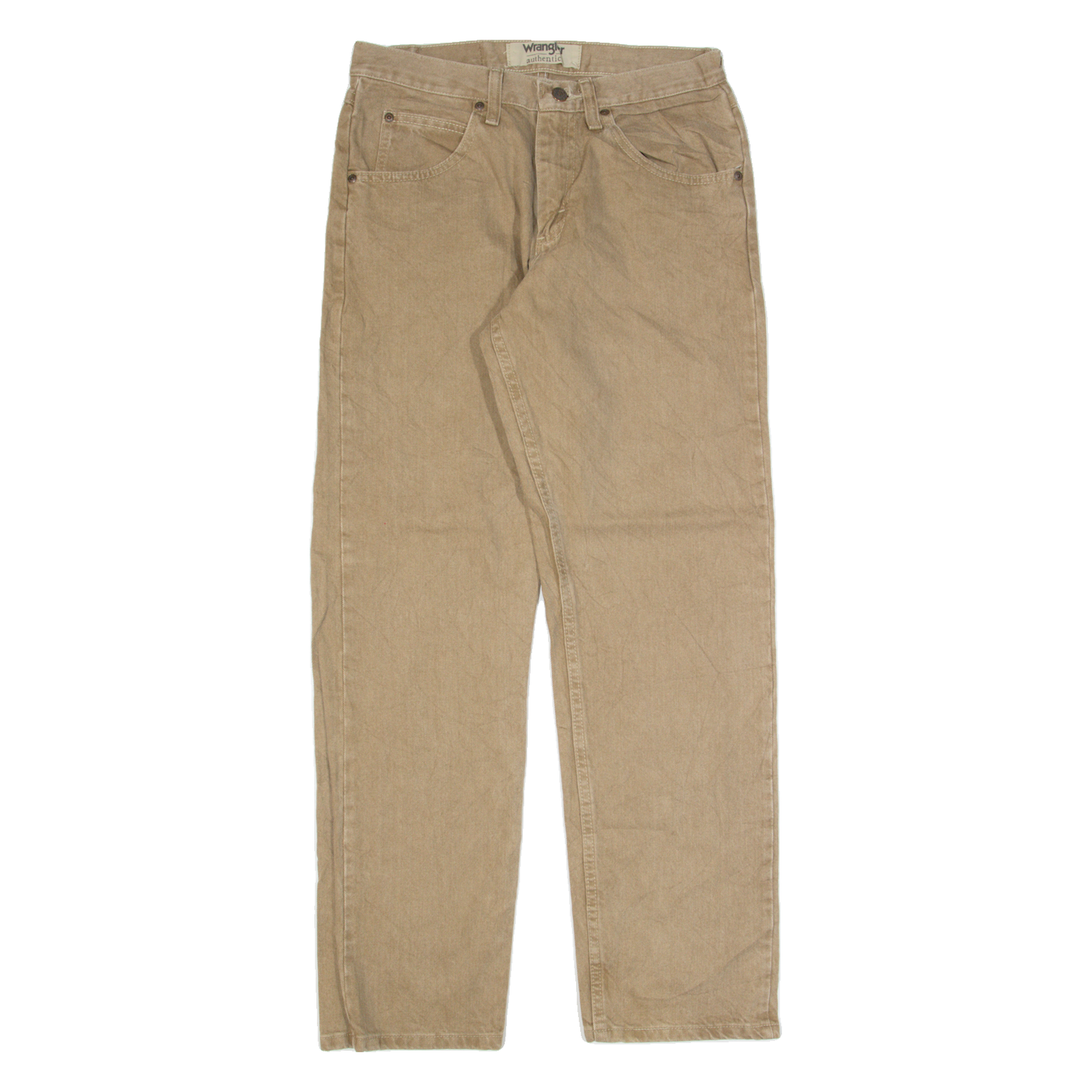 WRANGLER Workwear Mens Trousers Brown Regular Straight W29 L30 Refurbished - N/A refurbished available on Cerqular