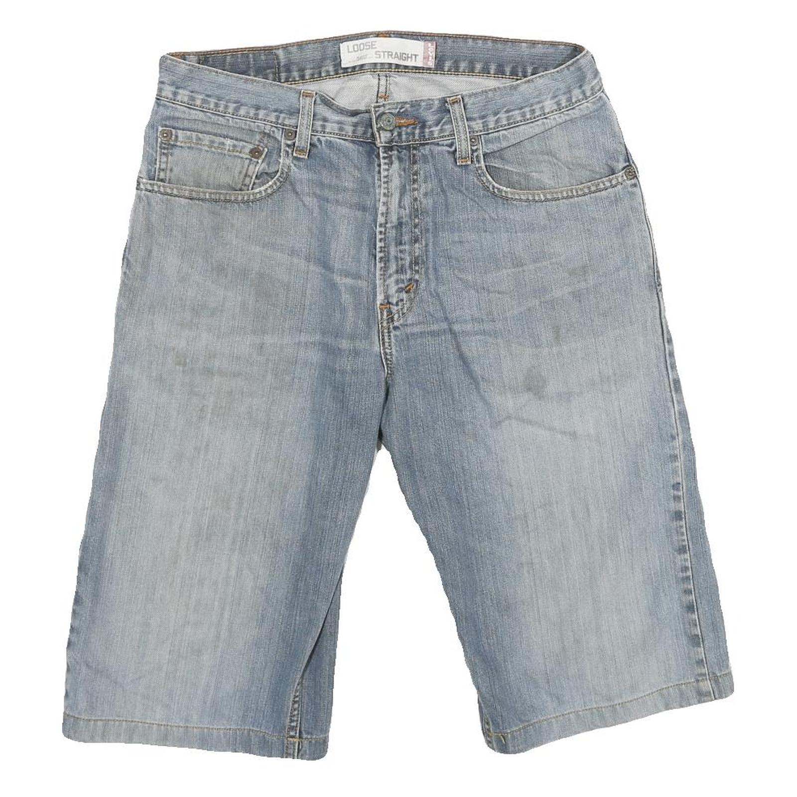 LEVI'S Mens Denim Blue Shorts L W31 Loose Straight Fit Casual Cotton Blend Refurbished - N/A refurbished available on Cerqular