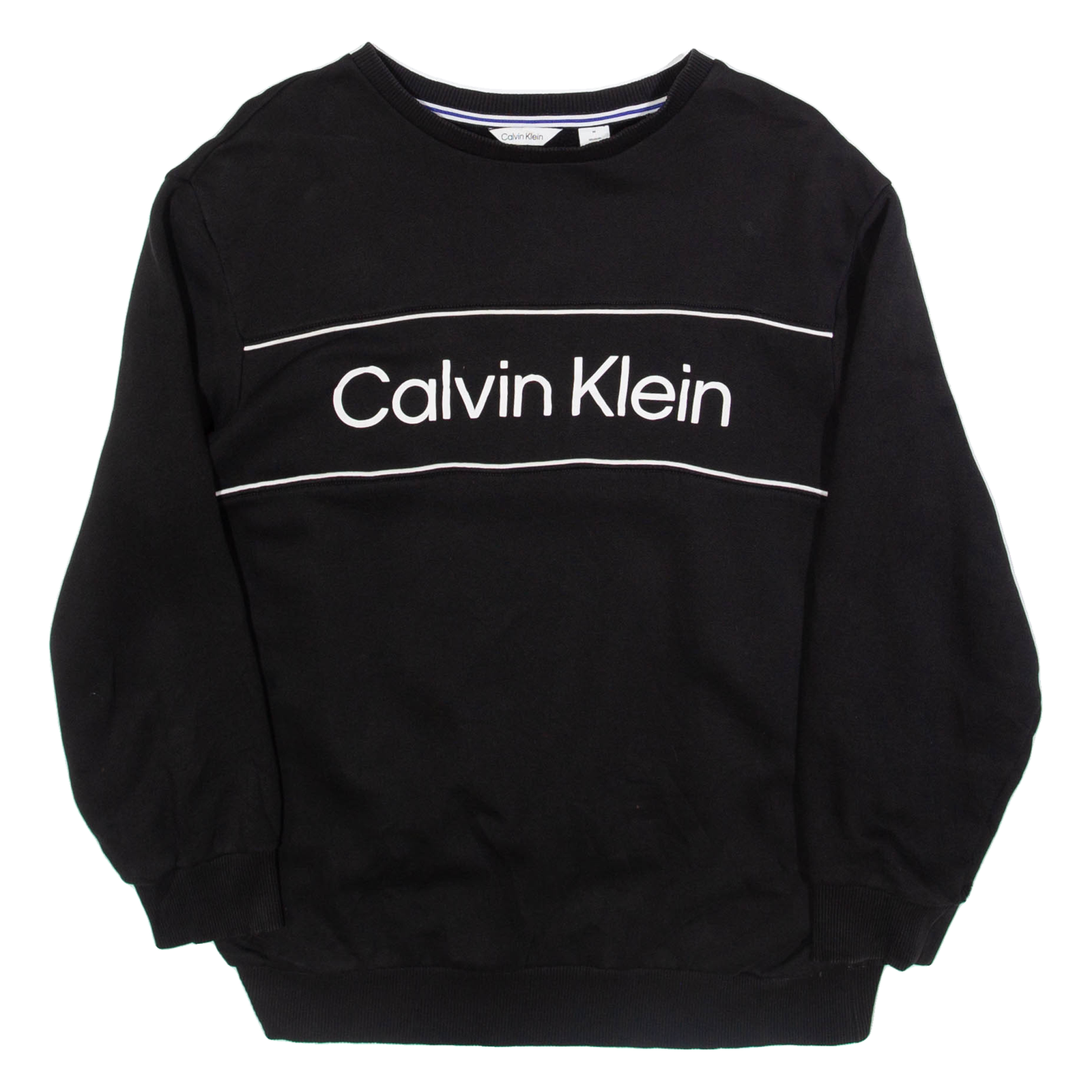 CALVIN KLEIN Mens Sweatshirt Black M Refurbished - N/A refurbished available on Cerqular