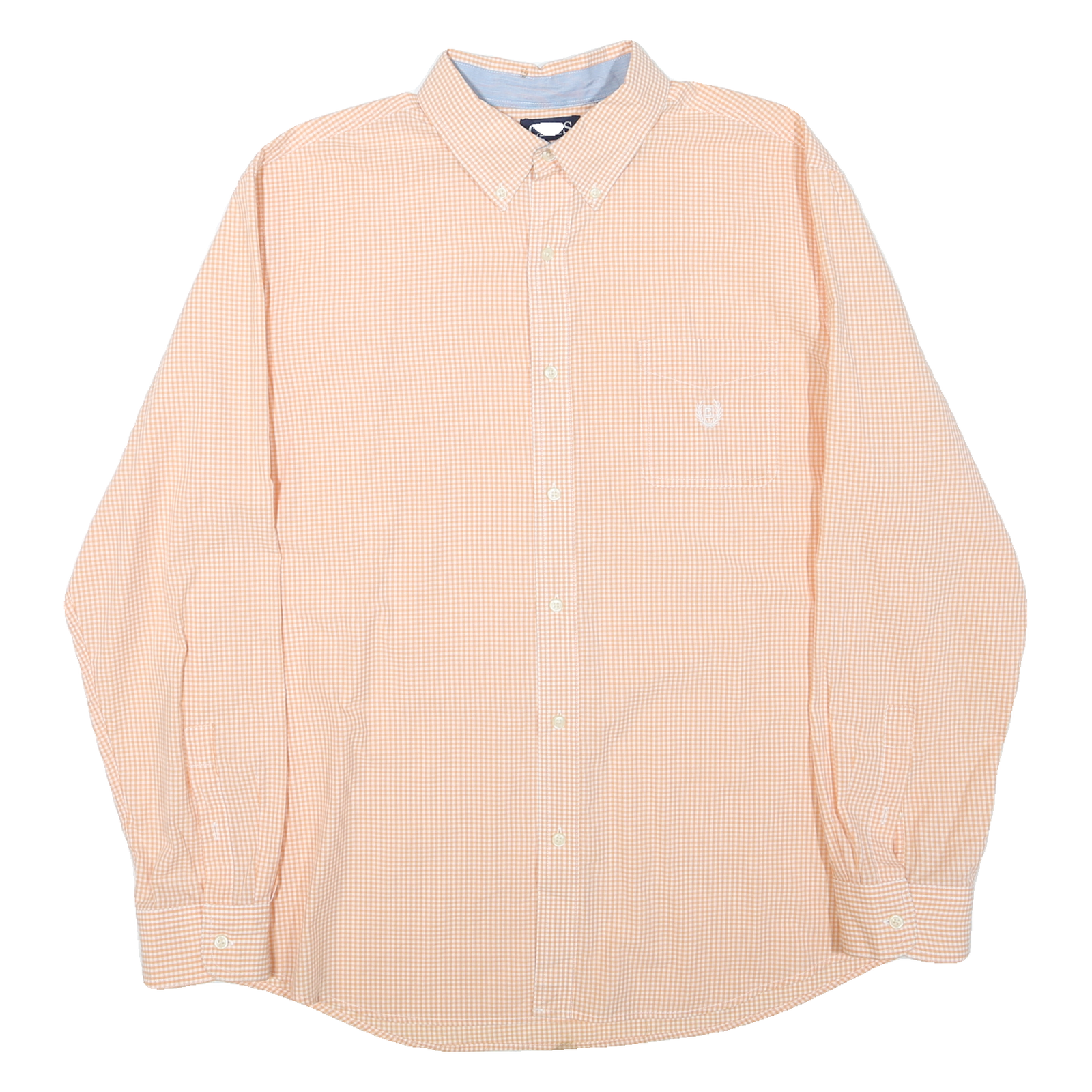 Buy CHAPS Mens Orange & White Check Shirt 2XL Cotton Blend Button Down Long Sleeve Refurbished - $27.29 CHAPS Mens Orange & White Check Shirt 2XL Cotton Blend Button Down Long Sleeve Refurbished - N/A refurbished available on Cerqular