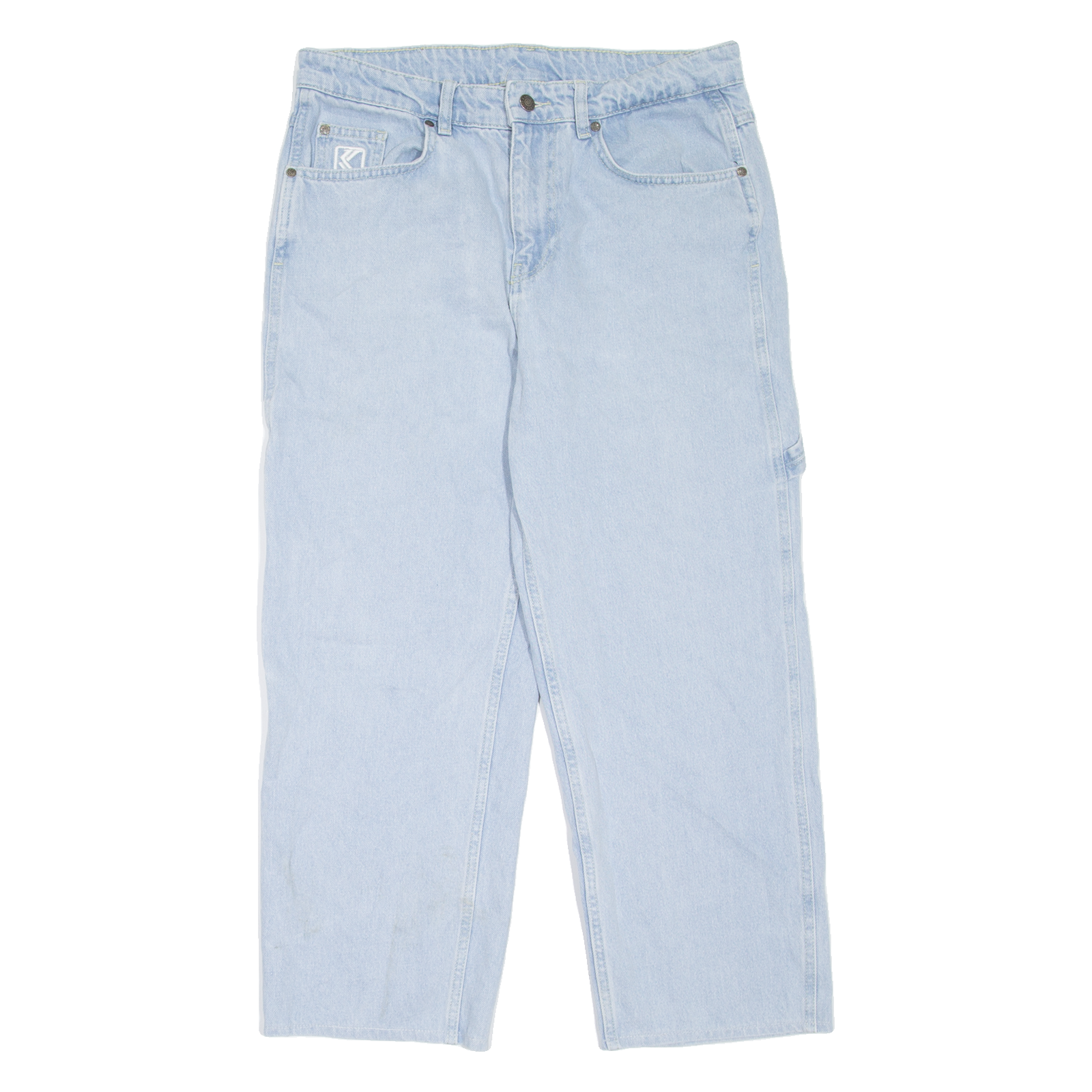 KARL KANI Carpenter Mens Jeans Blue Relaxed Tapered W32 L25 Refurbished - N/A refurbished available on Cerqular