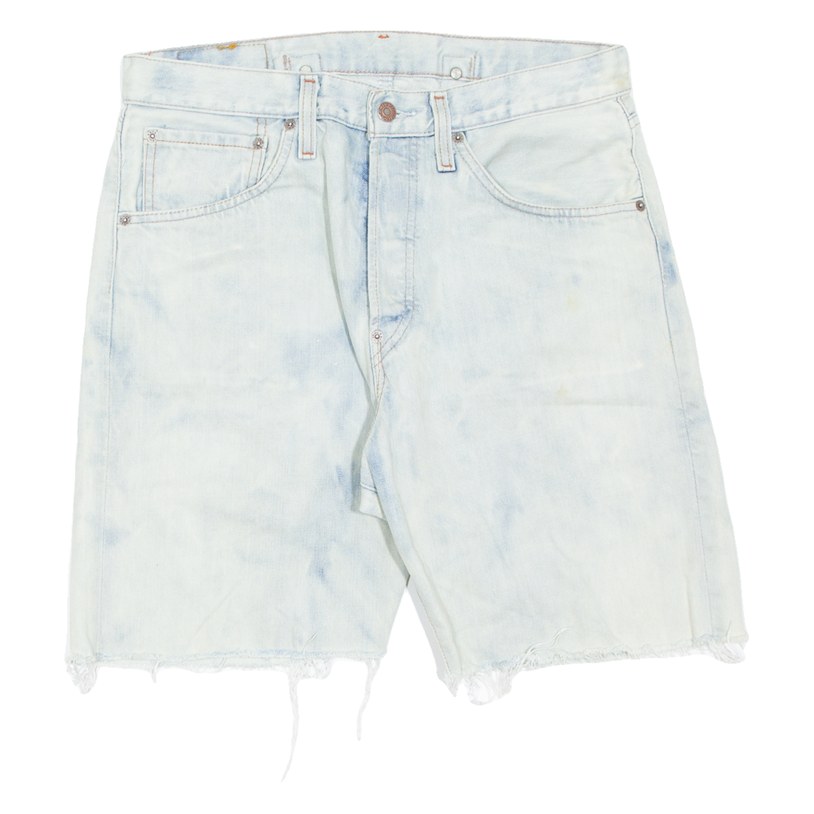 LEVI'S 542 04 Mens Denim Shorts Blue Relaxed M W30 Refurbished - N/A refurbished available on Cerqular