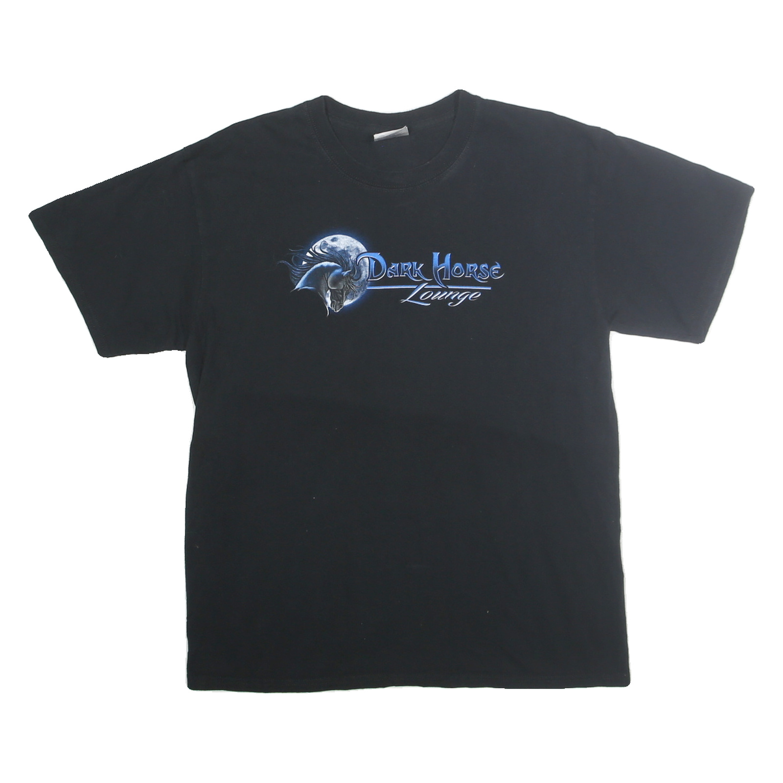 PORT & COMPANY Mens Black Dark Horse Lounge Graphic T-Shirt L Short Sleeve Crew Refurbished - N/A refurbished available on Cerqular