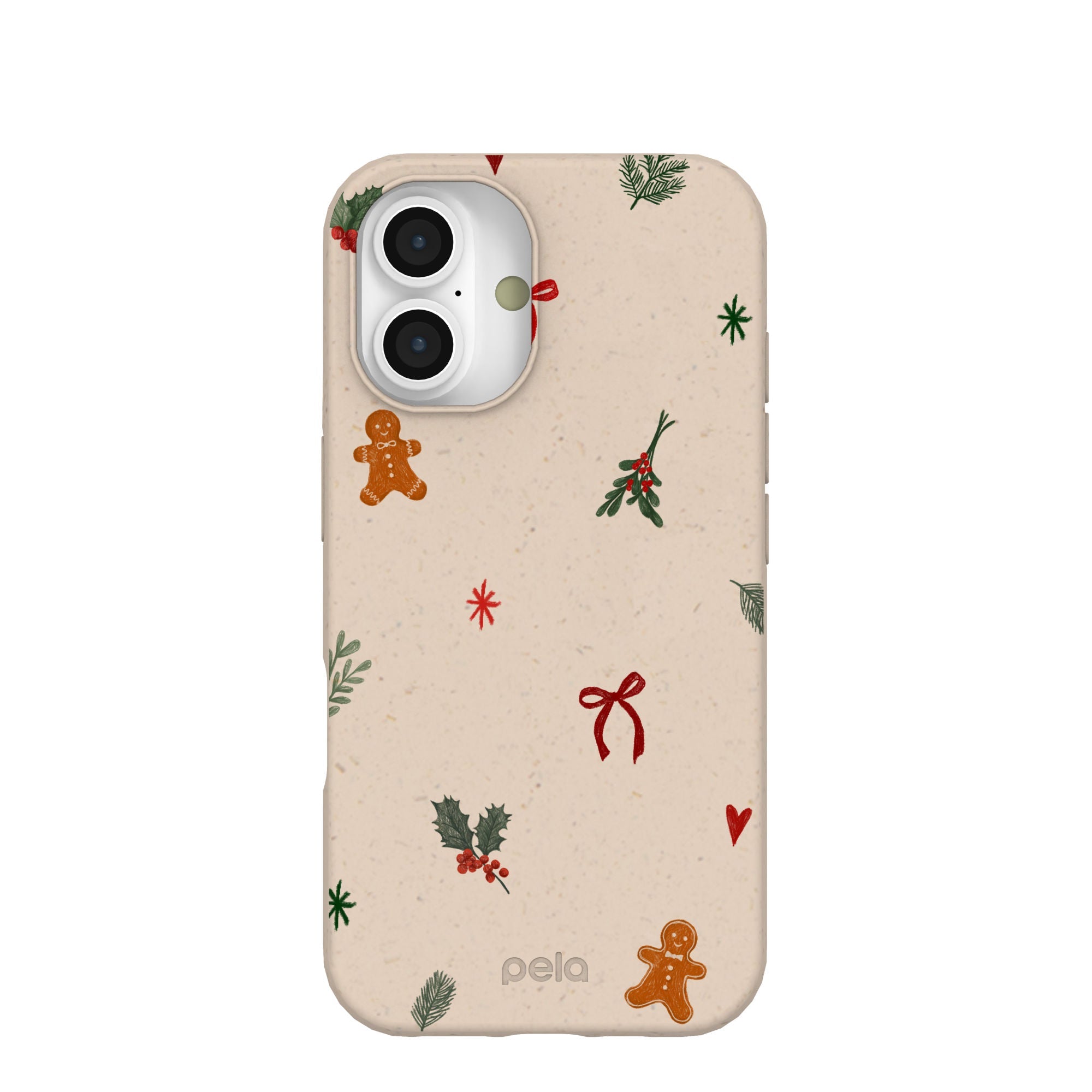 Seashell Be Merry iPhone 16 Case Refurbished - Pela Case refurbished available on Cerqular