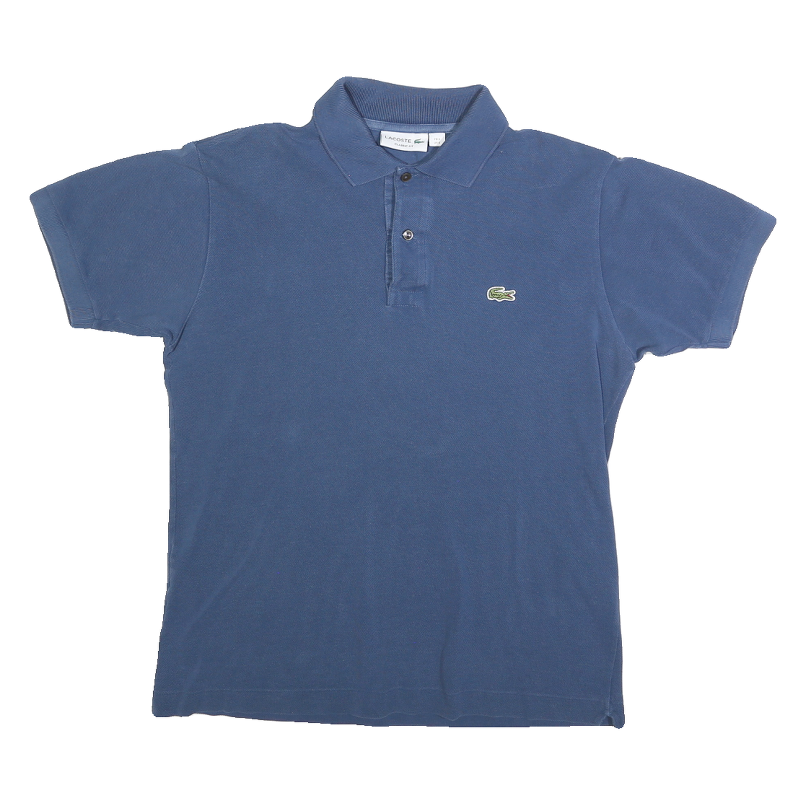LACOSTE Mens Blue Short Sleeve Plain S Cotton Blend Polo Shirt Classic Fit Refurbished - N/A refurbished available on Cerqular