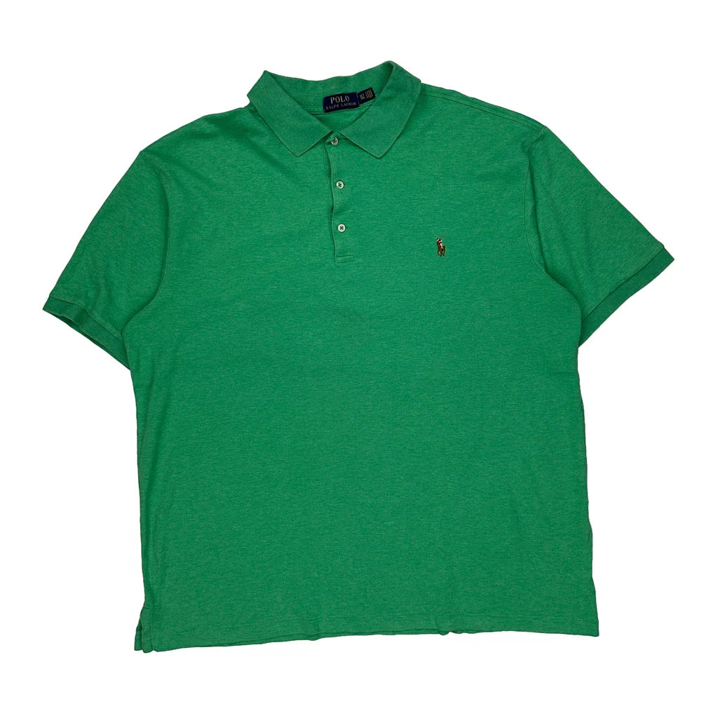Polo By Ralph Lauren Polo Shirt - XL Green Cotton Refurbished - Thrifted (note: this is a term often used to describe second- refurbished available on Cerqular