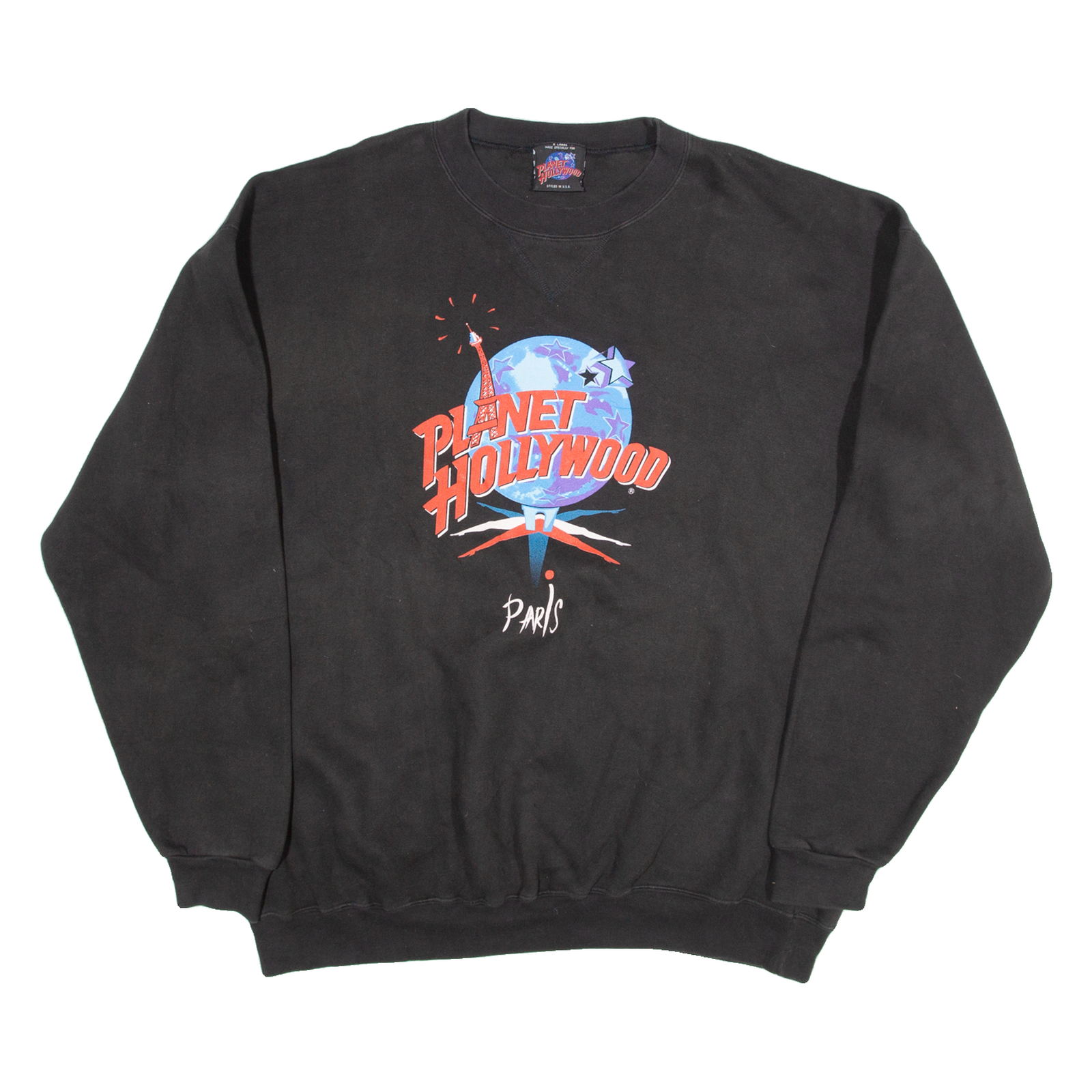 PLANET HOLLYWOOD Womens Sweatshirt Black L Refurbished - N/A refurbished available on Cerqular