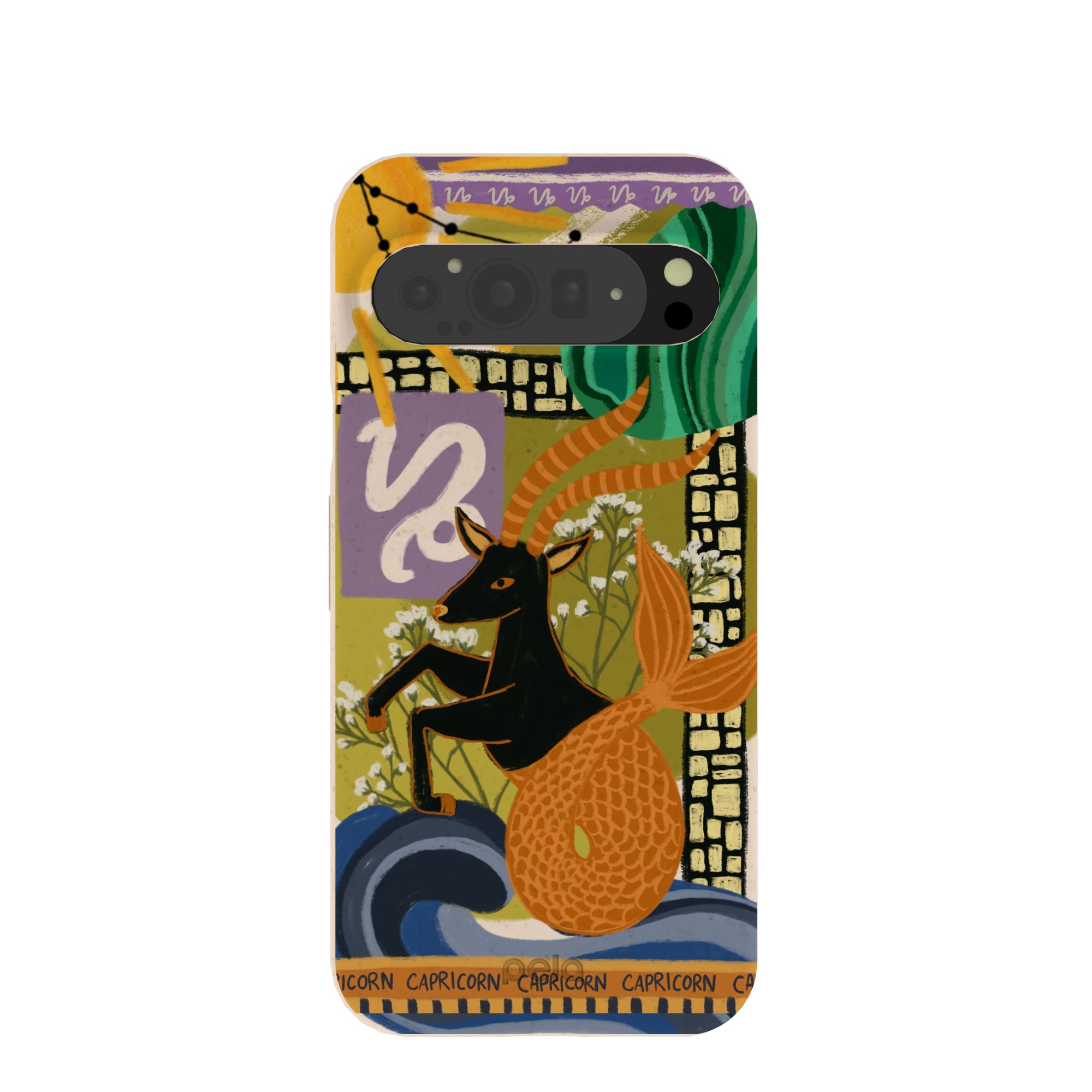 Seashell Capricorn Sea Goat Google Pixel 9 Pro XL Case Refurbished - Pela Case refurbished available on Cerqular