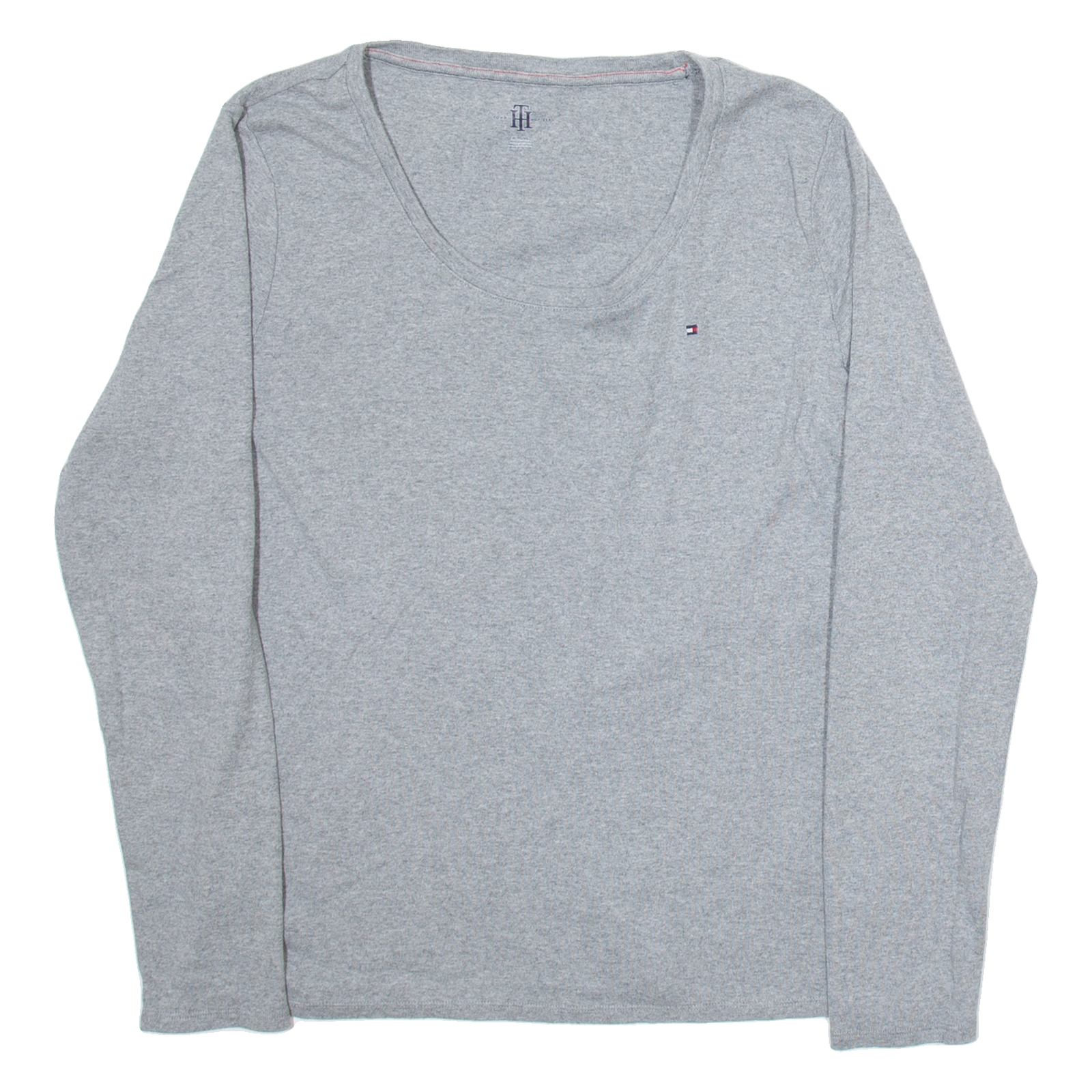 TOMMY HILFIGER Womens Jumper Grey Tight Knit XL Refurbished - N/A refurbished available on Cerqular