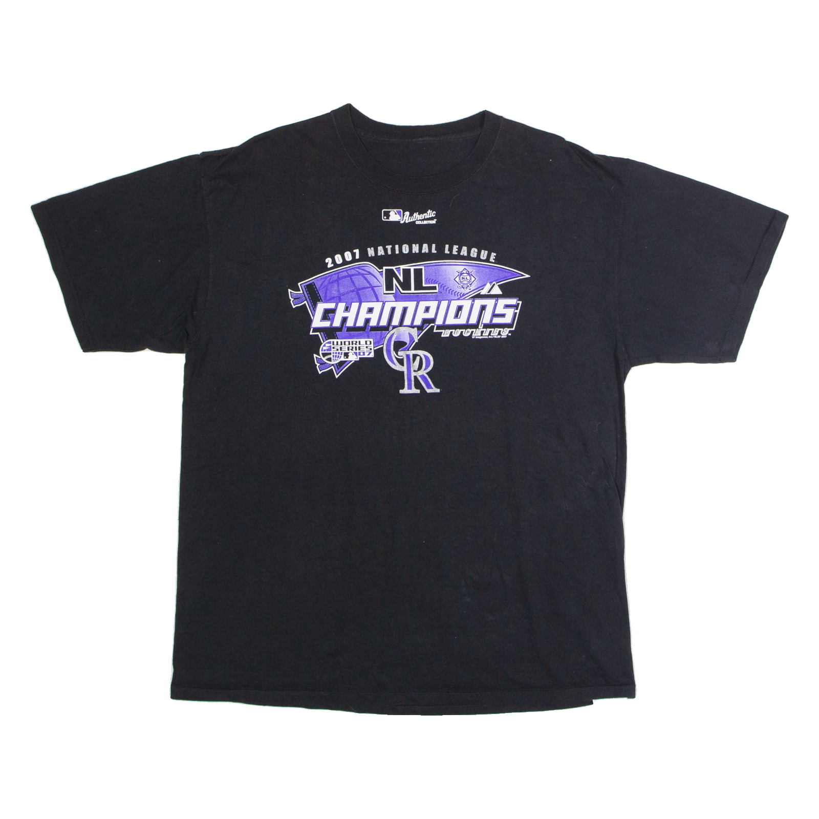 Buy VF IMAGEWEAR Colorado Rockies 2007 National League Champions Mens T-Shirt Black USA XL Refurbished - $23.39 VF IMAGEWEAR Colorado Rockies 2007 National League Champions Mens T-Shirt Black USA XL Refurbished - N/A refurbished available on Cerqular
