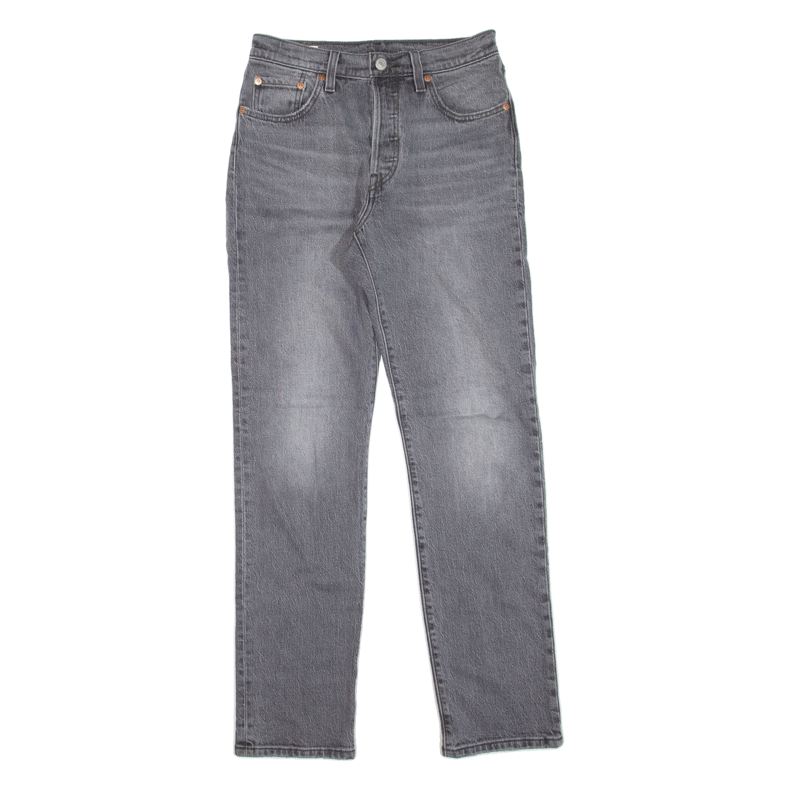 LEVI'S 501 BIG E Jeans Mens Grey Regular Straight W25 L30 Refurbished - N/A refurbished available on Cerqular