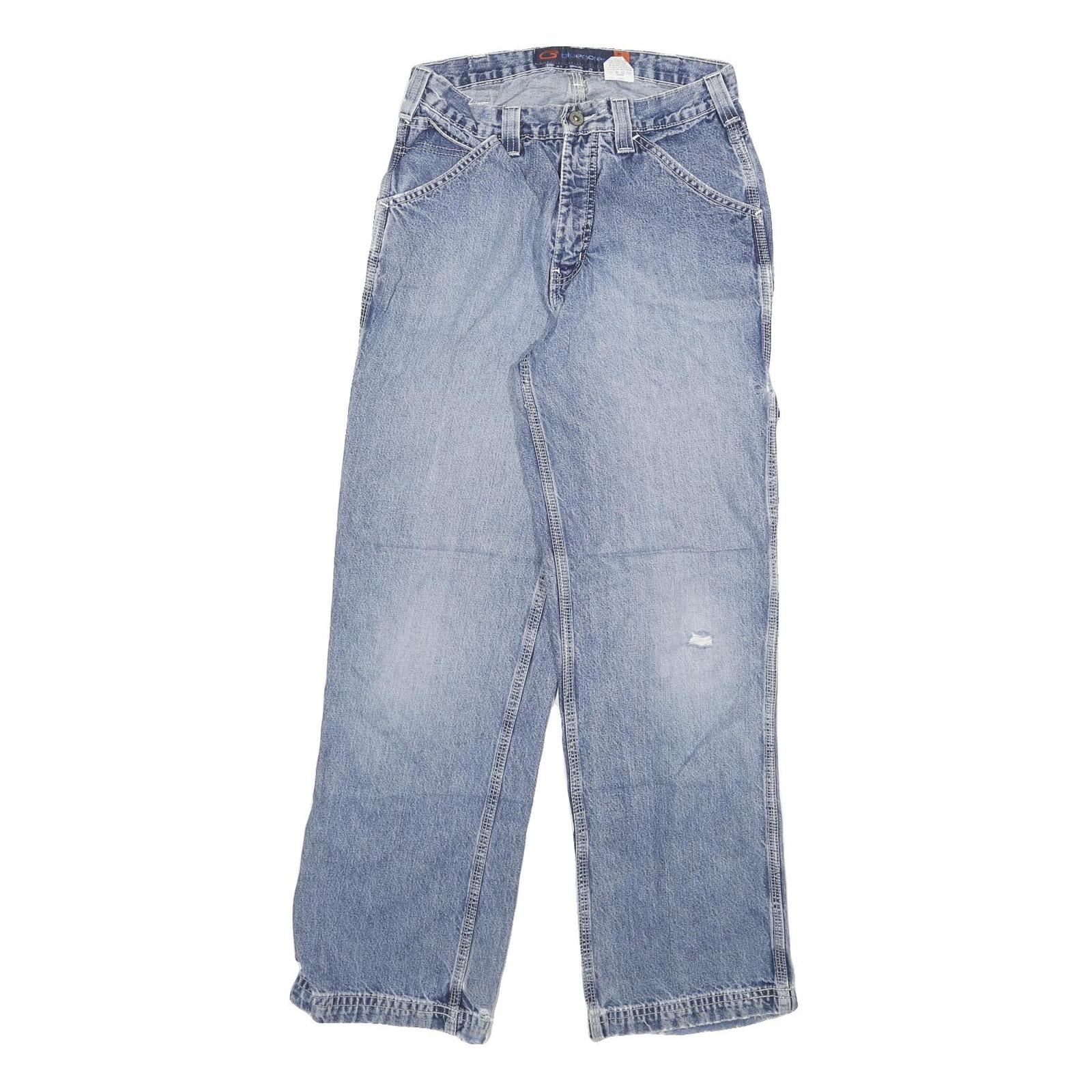 BLUENOTES Mens Jeans Blue Regular Straight Denim Light W26 L29 Casual Zip Refurbished - N/A refurbished available on Cerqular