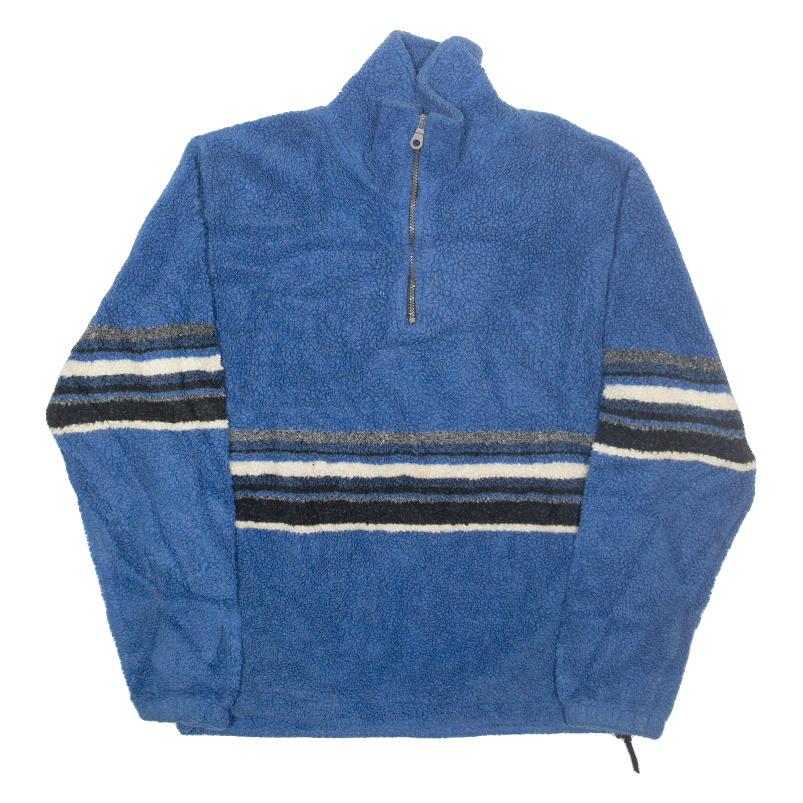 FREE COUNTRY Fleece Womens Pullover Jacket Blue Striped XL Refurbished - N/A refurbished available on Cerqular