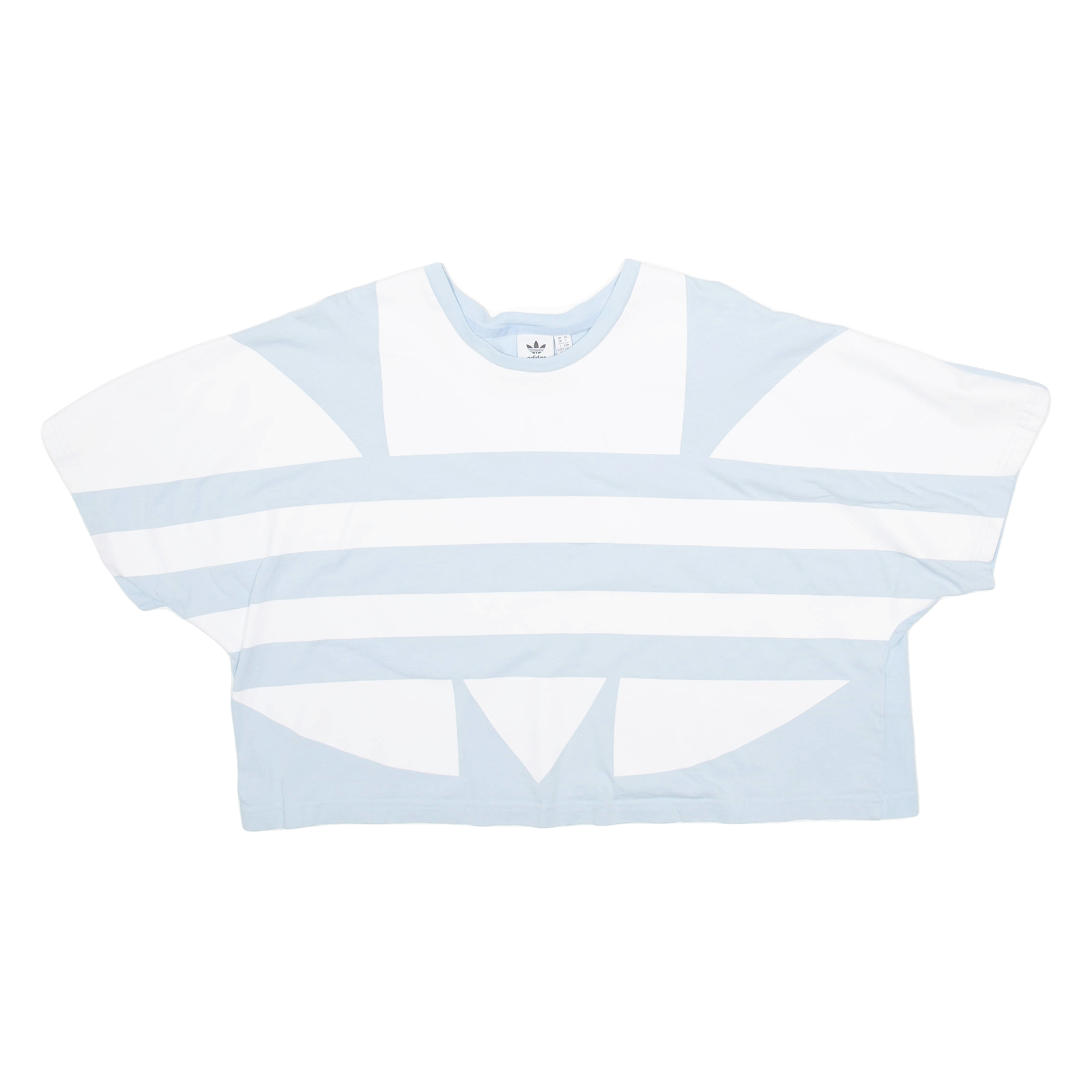ADIDAS Cropped Womens T-Shirt Blue UK 18 Refurbished - N/A refurbished available on Cerqular