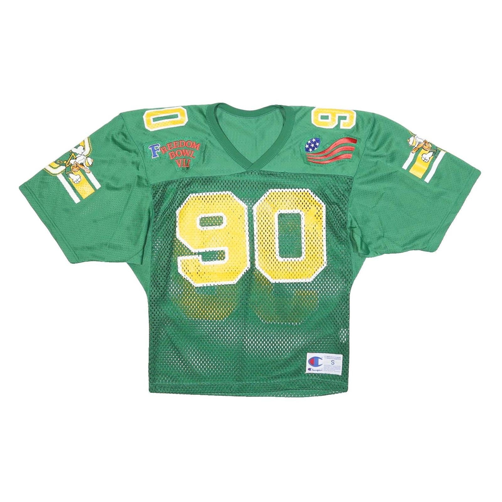 Buy CHAMPION Mens Green Yellow Freedom Bowl VII Football Jersey S Short Sleeve V Refurbished - $194.99 CHAMPION Mens Green Yellow Freedom Bowl VII Football Jersey S Short Sleeve V Refurbished - N/A refurbished available on Cerqular