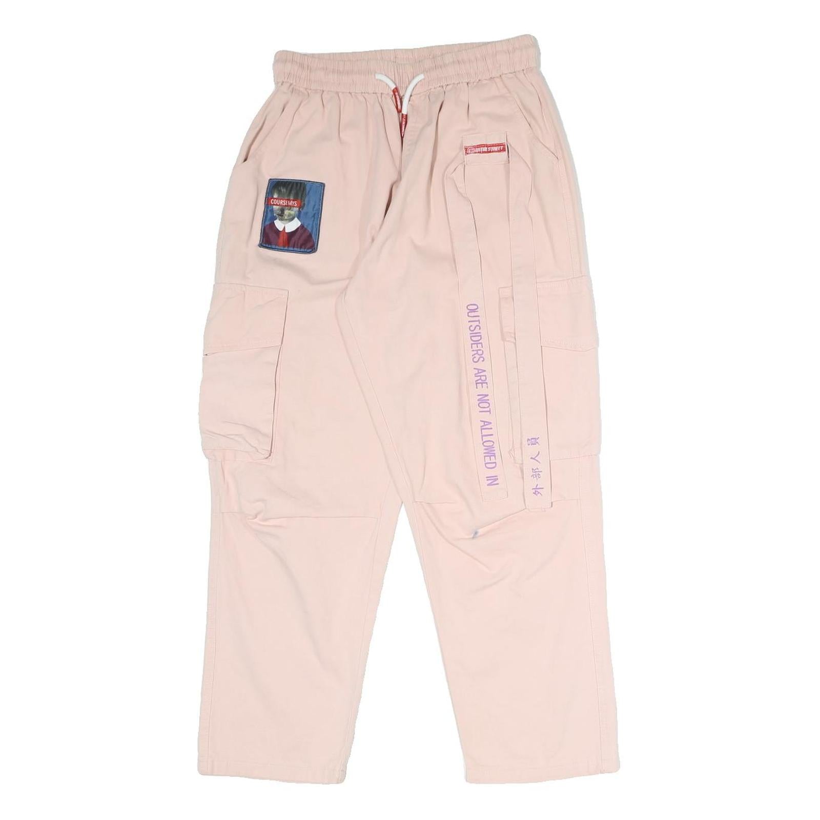 COURSEMYS Womens Cotton Blend Pink Relaxed Cargo Trousers W26 L27 Drawstring Refurbished - N/A refurbished available on Cerqular